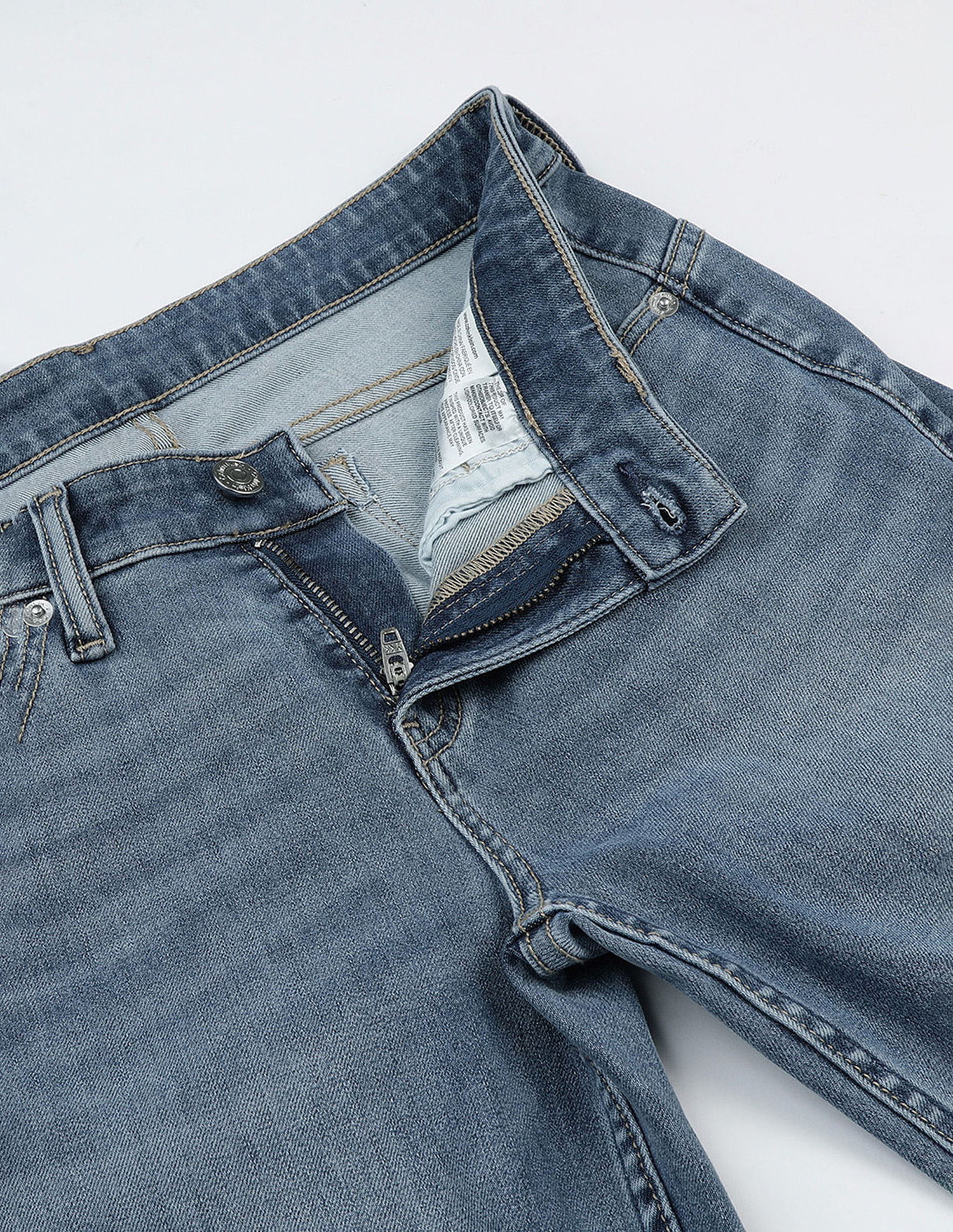 Calvin Klein Jeans Mid Rise Slim Straight Fit Jeans