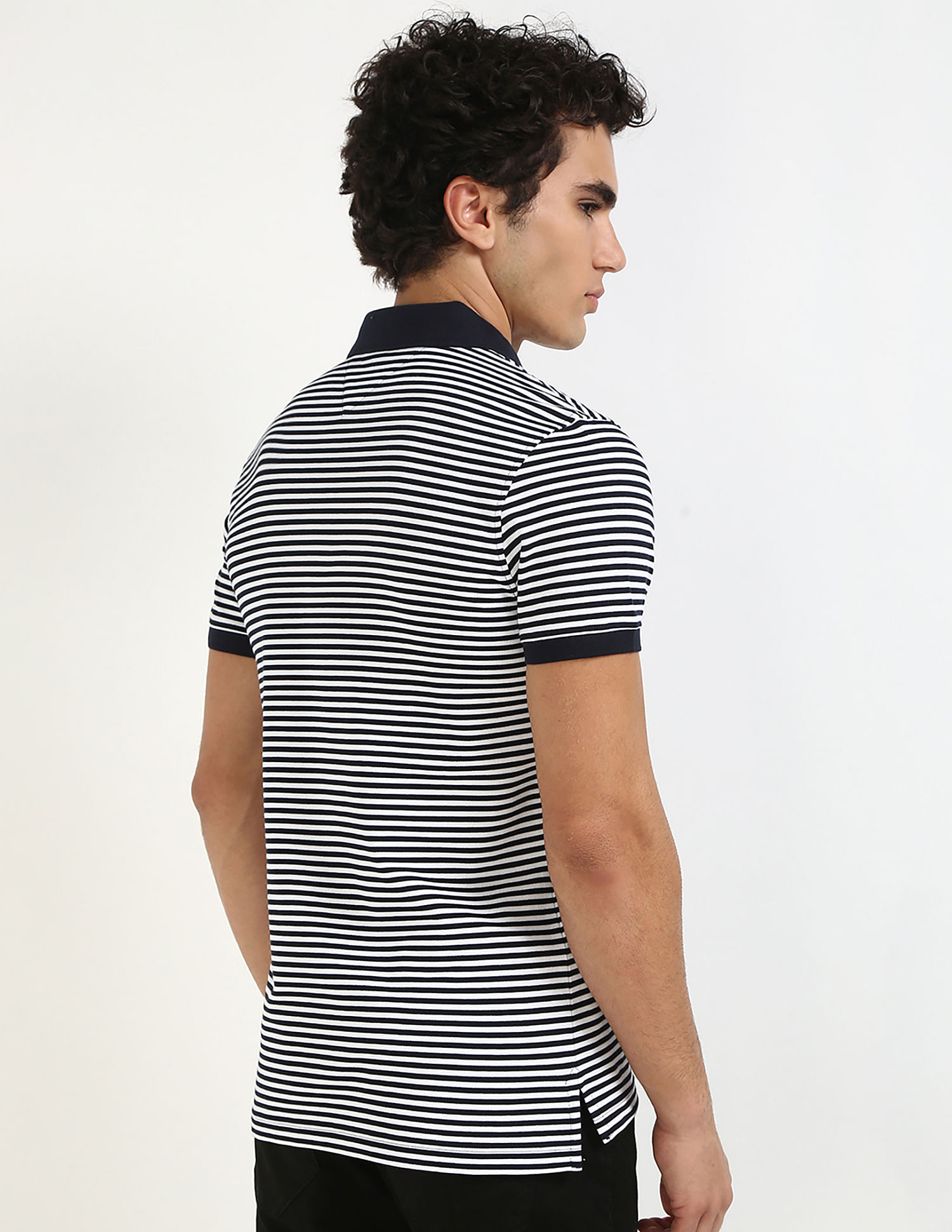 Tommy Hilfiger Striped Slim-Fit Cotton Polo Shirt