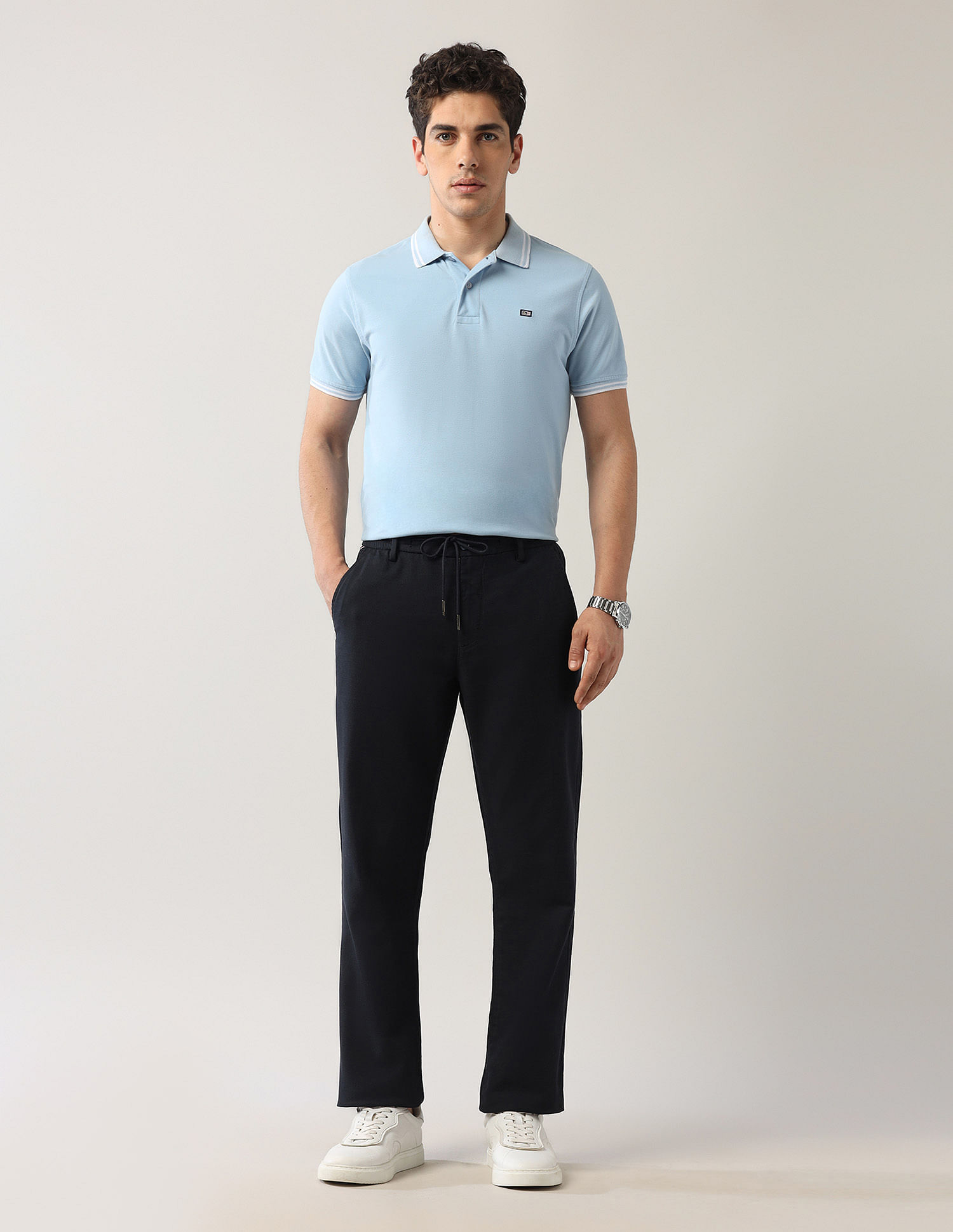 Arrow Sport Straight Fit Night Is Young Trousers