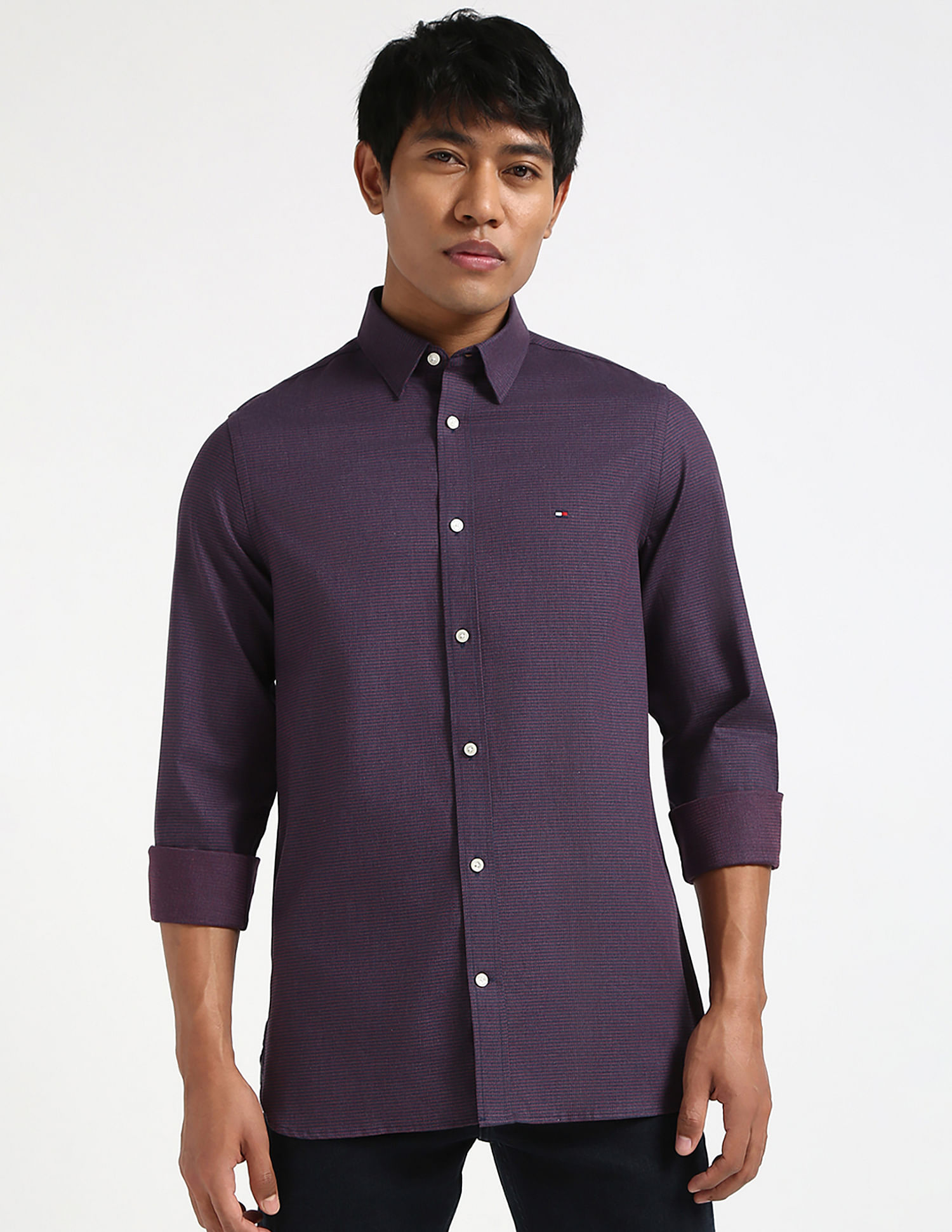 Tommy Hilfiger Textured Solid Shirt