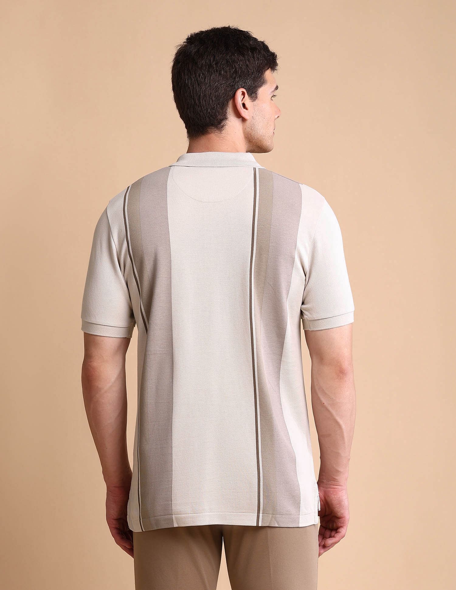 U.S. Polo Assn. Colourblocked Slim Fit Polo Shirt