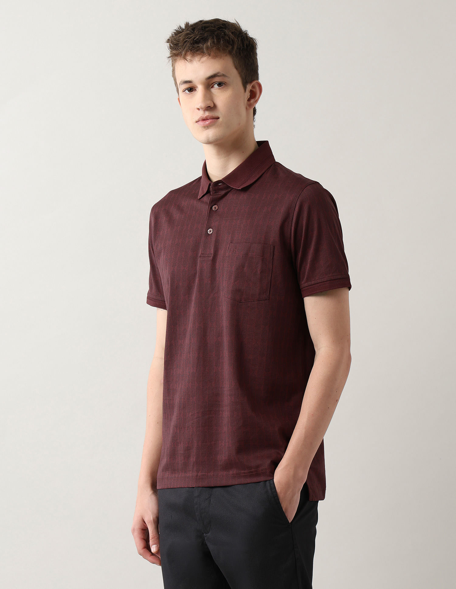 Arrow Pure Cotton Night Is Young Polo Shirt