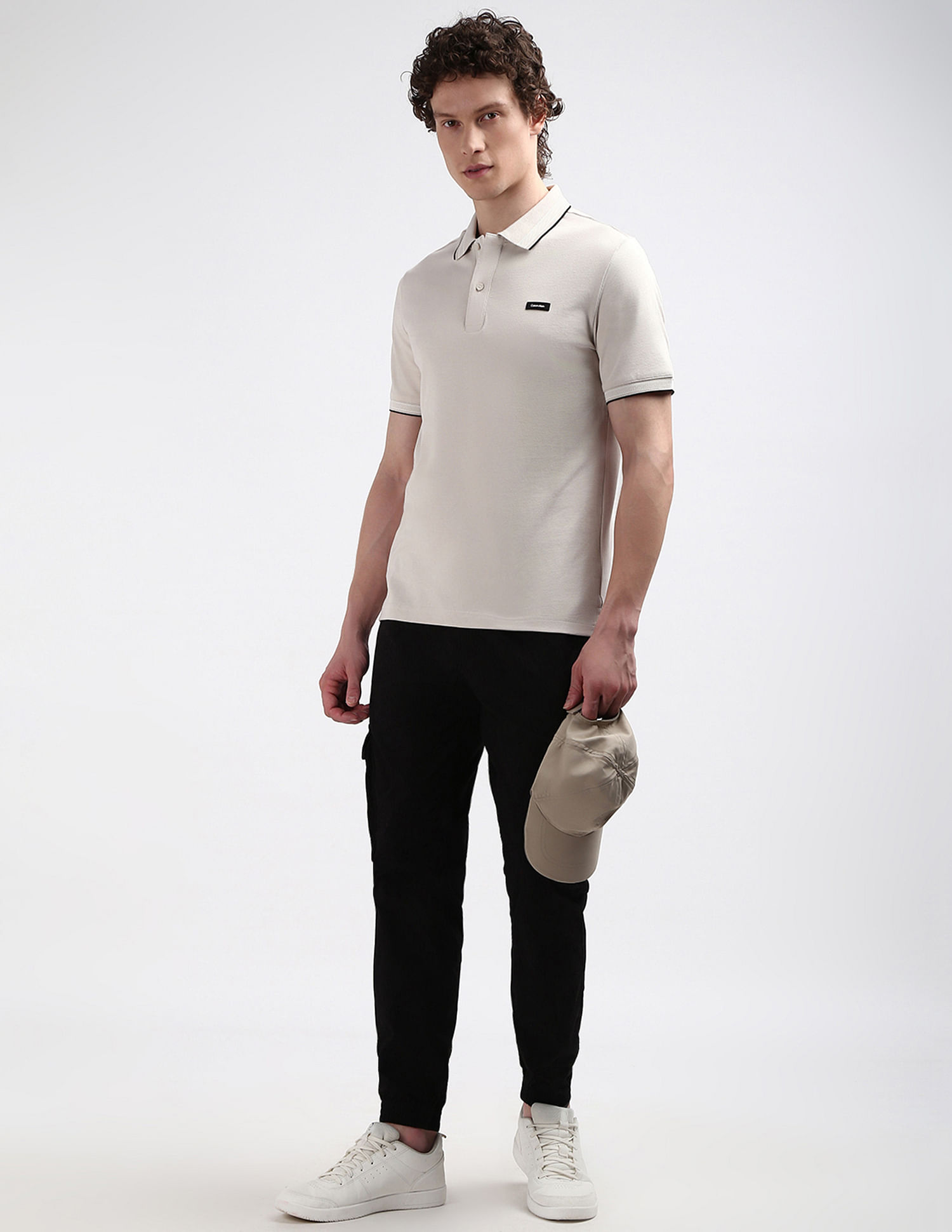 Calvin Klein Solid Slim Fit Polo Shirt