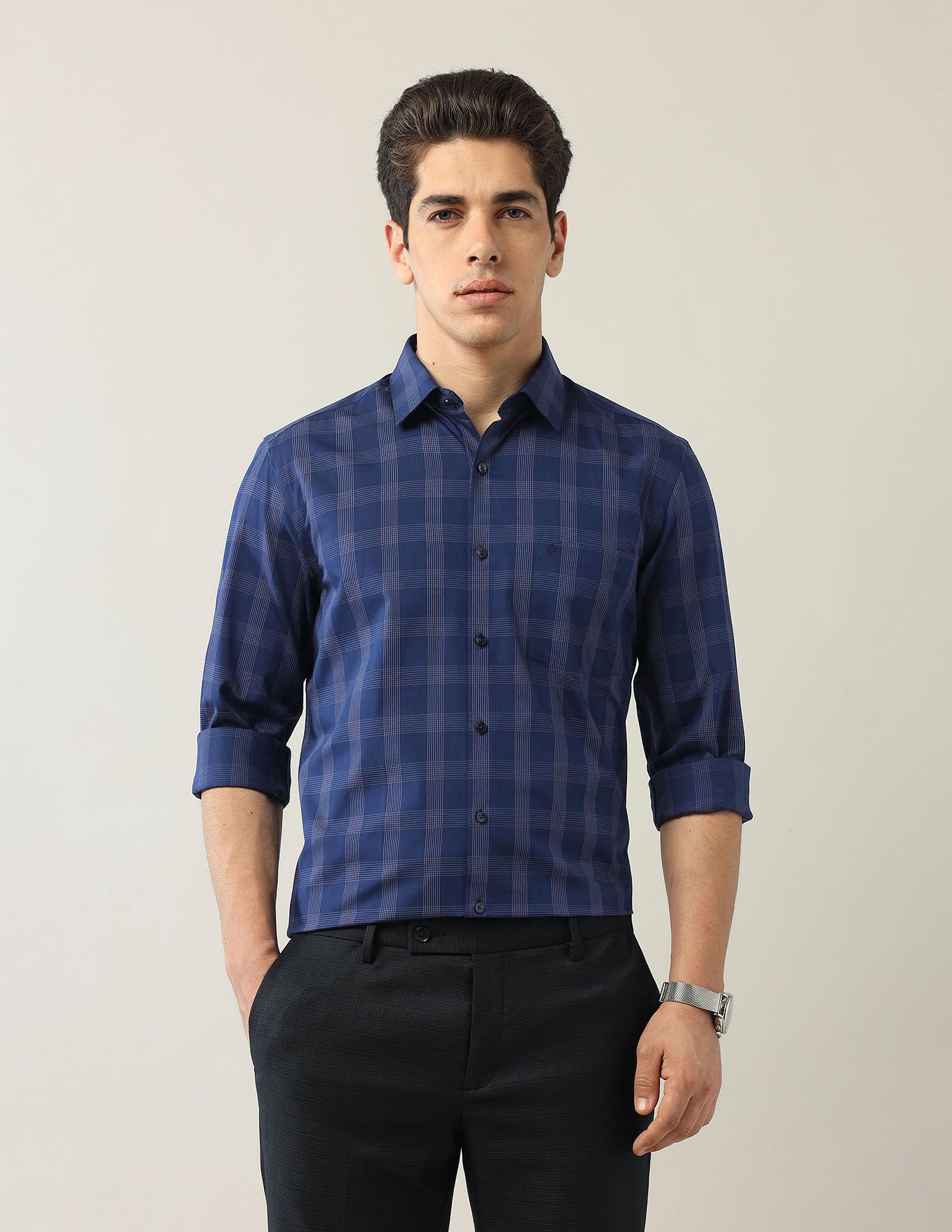 Arrow Grid Tattersall Checked Liberty Classic Fit Shirt