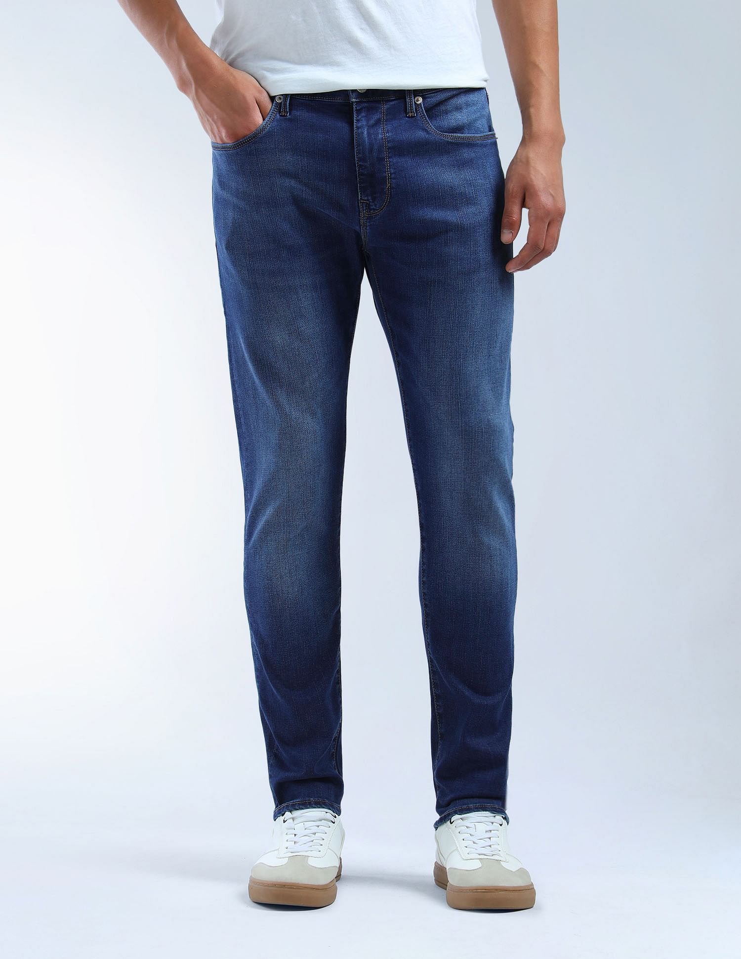 Flying Machine Slash Slim Tapered Fit F-Lite Jeans