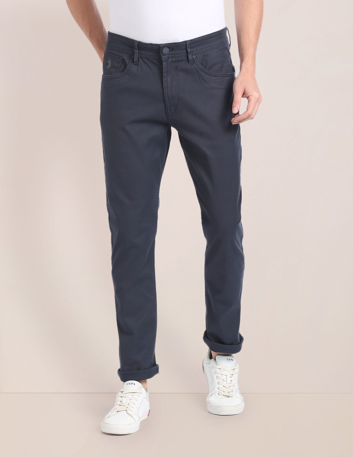 U.S. Polo Assn. Brandon Slim Tapered Fit Twill Trousers