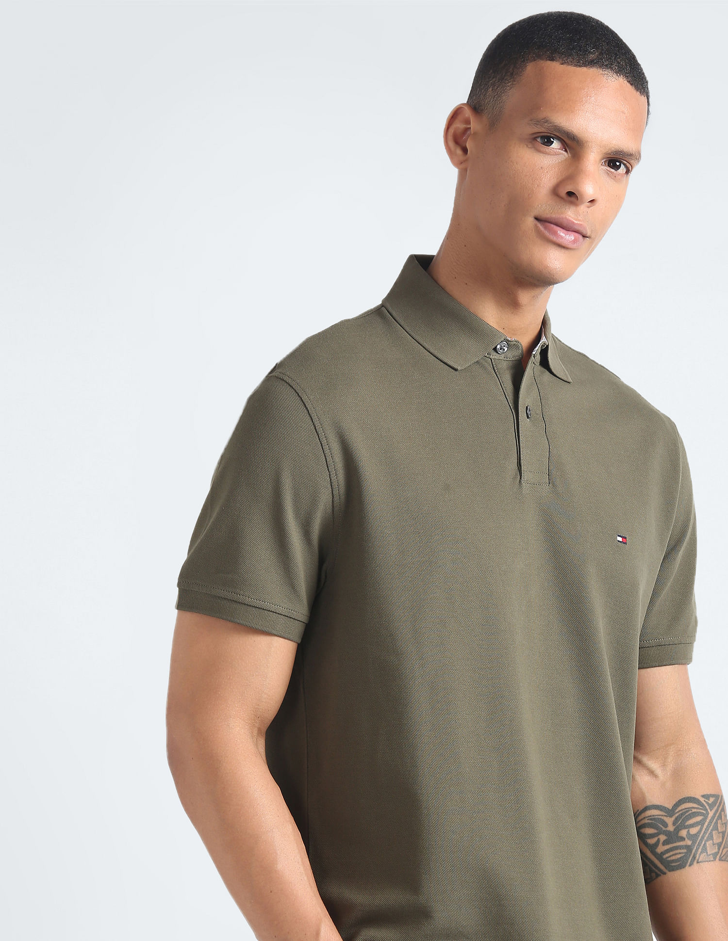 Tommy Hilfiger 1985 Organic Cotton Solid Polo Shirt