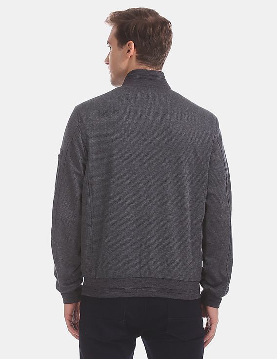 U.S. Polo Assn. Navy And Charcoal Reversible Bomber Jacket
