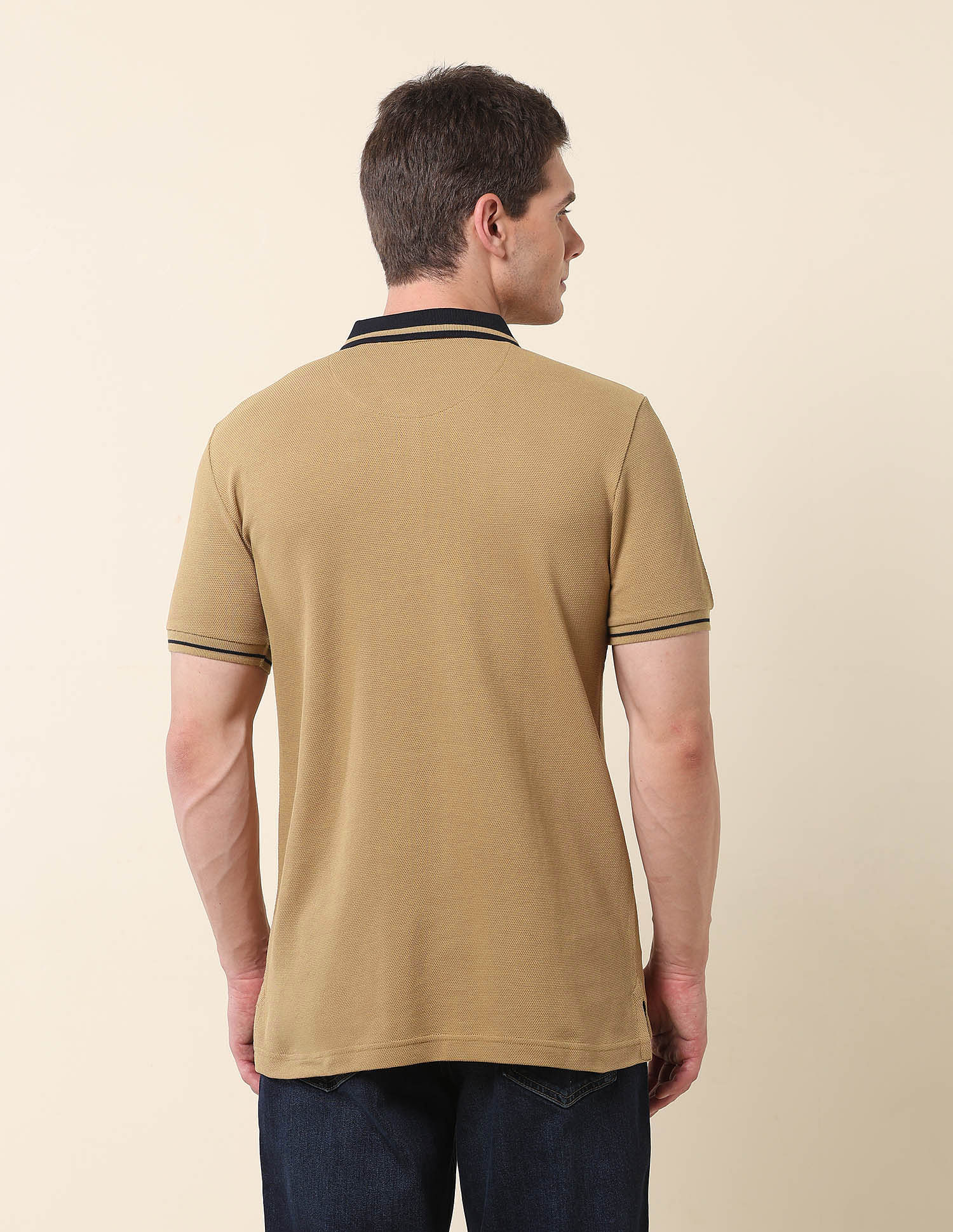 U.S. Polo Assn. Brand Embroidered Gold Cup Polo Shirt