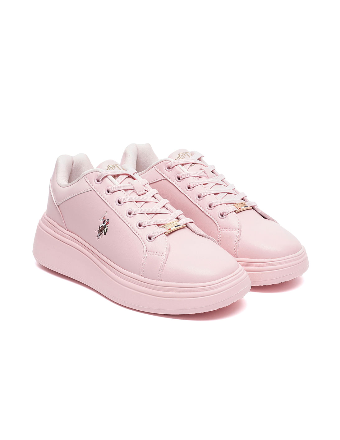 U.S. Polo Assn. Women Panelled Solid Lace Up Elsie Sneakers