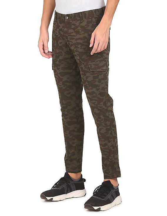 Amiri Camouflage Print Cargo Trousers in Green for Men | Lyst