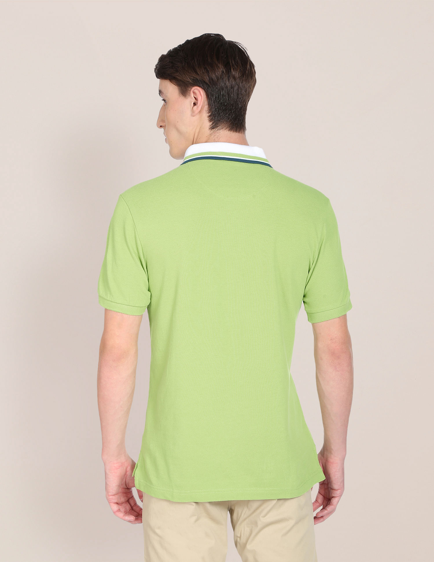 U.S. Polo Assn. Contrast Collar Pure Cotton Polo Shirt
