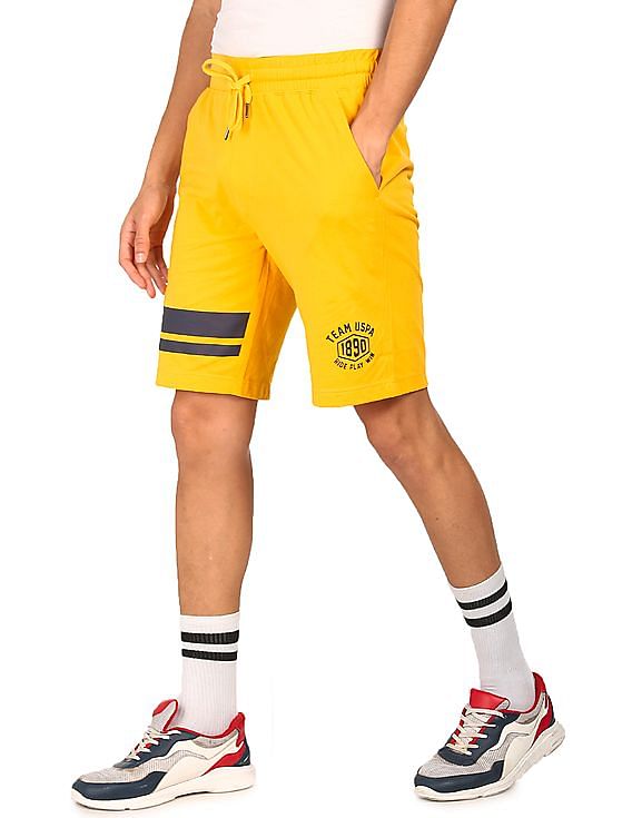 USPA Innerwear Elasticized Waist Stripe Logo IYAP Knit Shorts - Pack Of 1