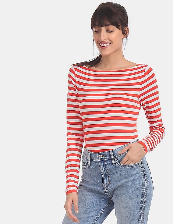 Gap womens striped top discount