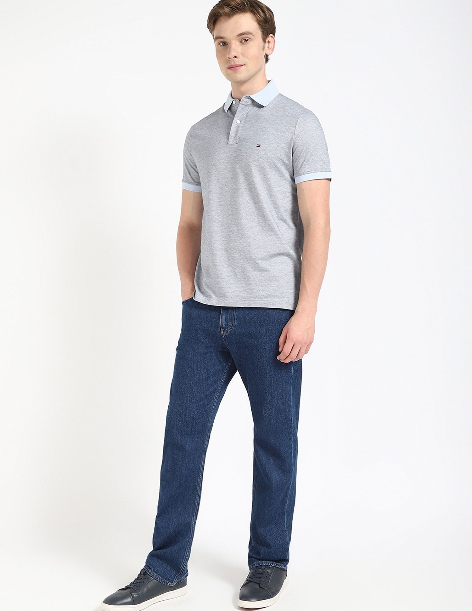 Tommy Hilfiger Solid Regular Fit Polo