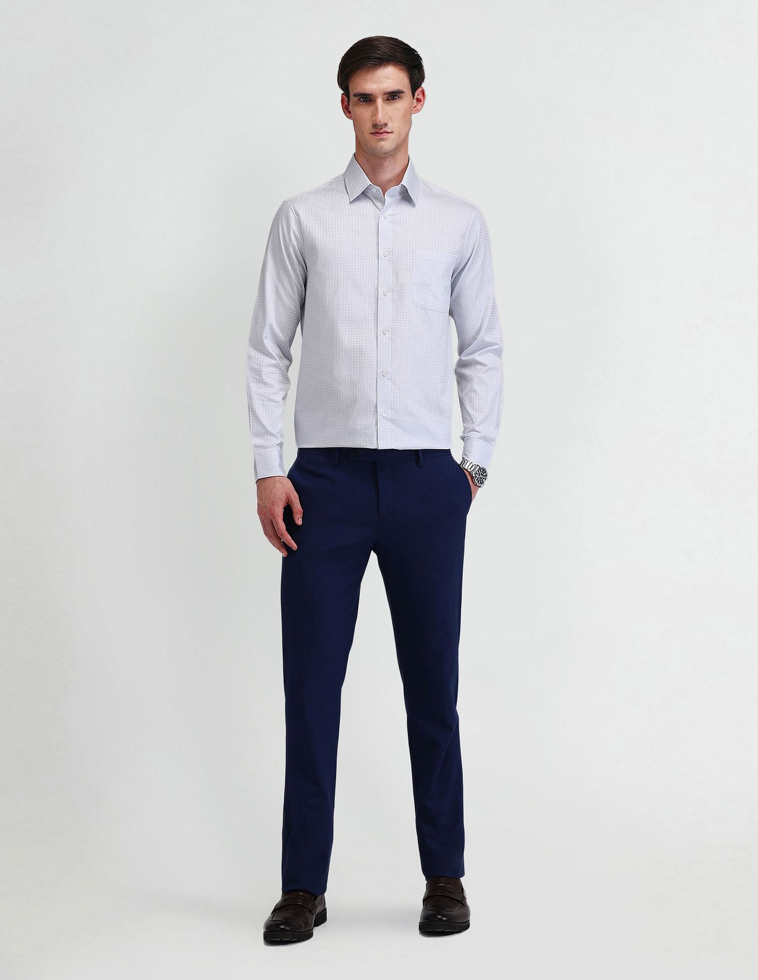Arrow Brooklyn Fit Textured Shirt