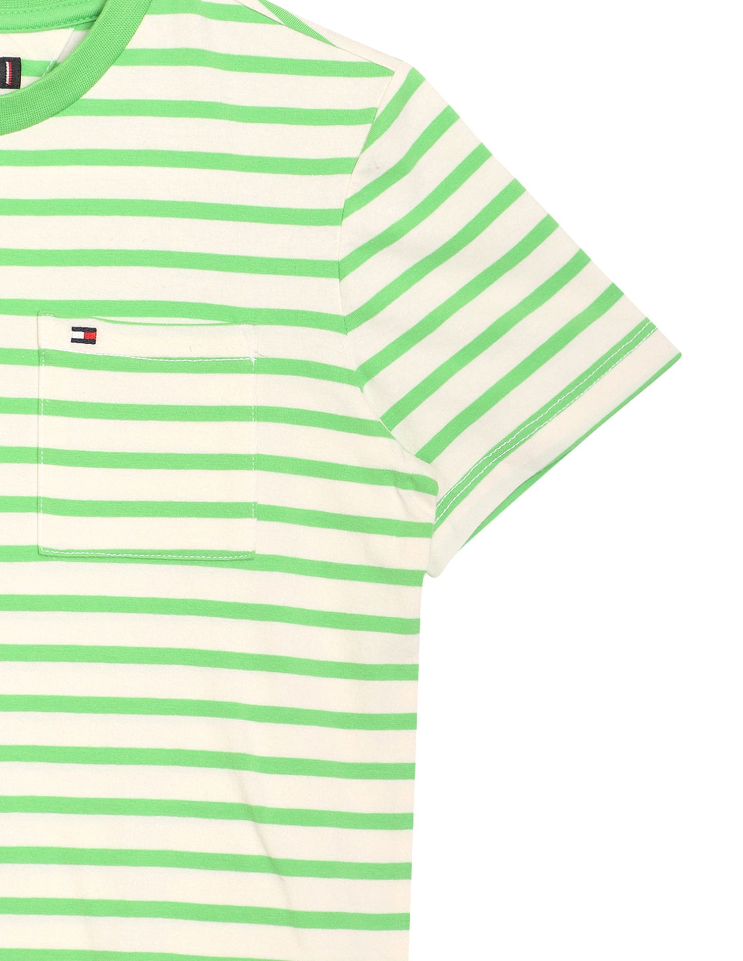 Tommy Hilfiger Kids Boys Organic Cotton Horizontal Stripe T-Shirt