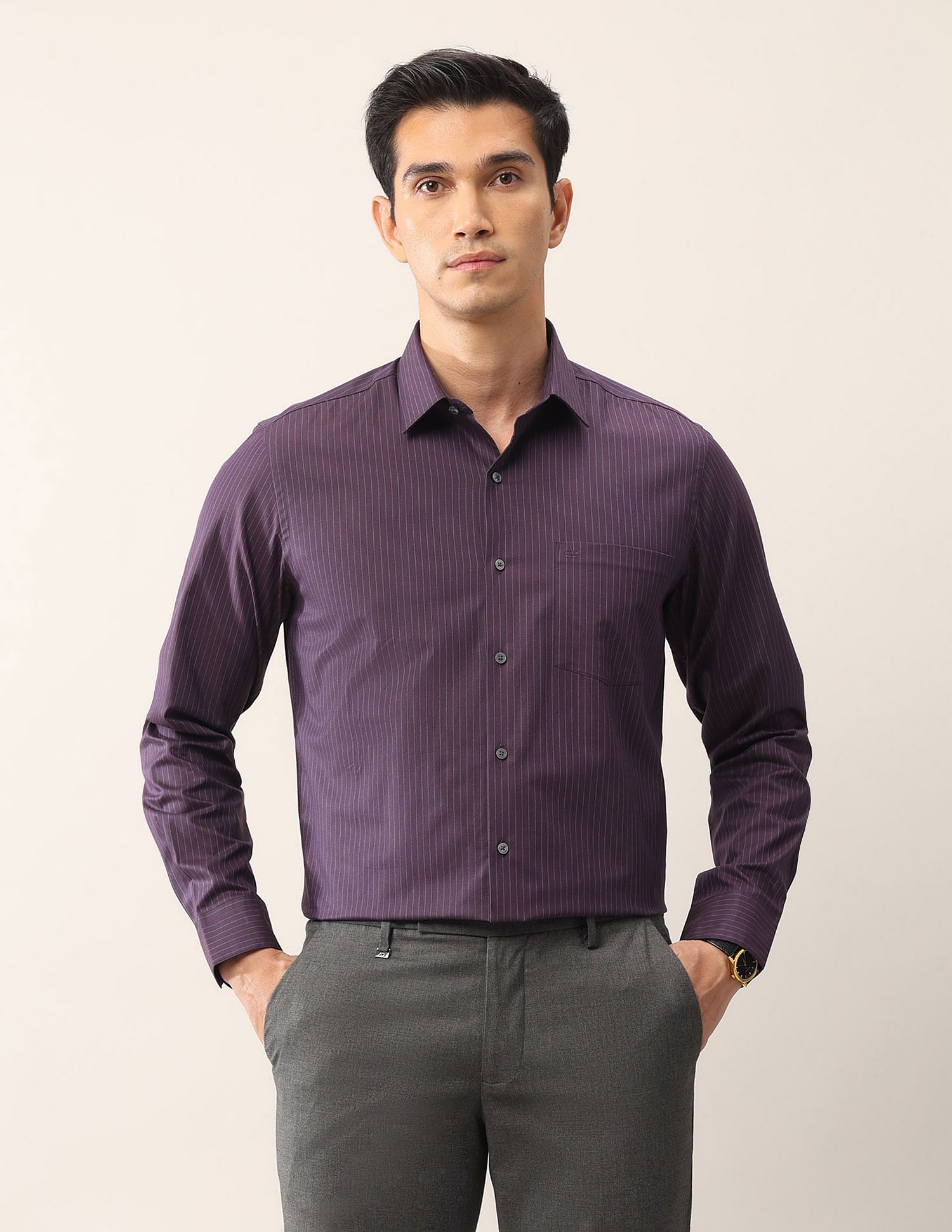 Arrow Vertical Striped Ceremonial Shirt