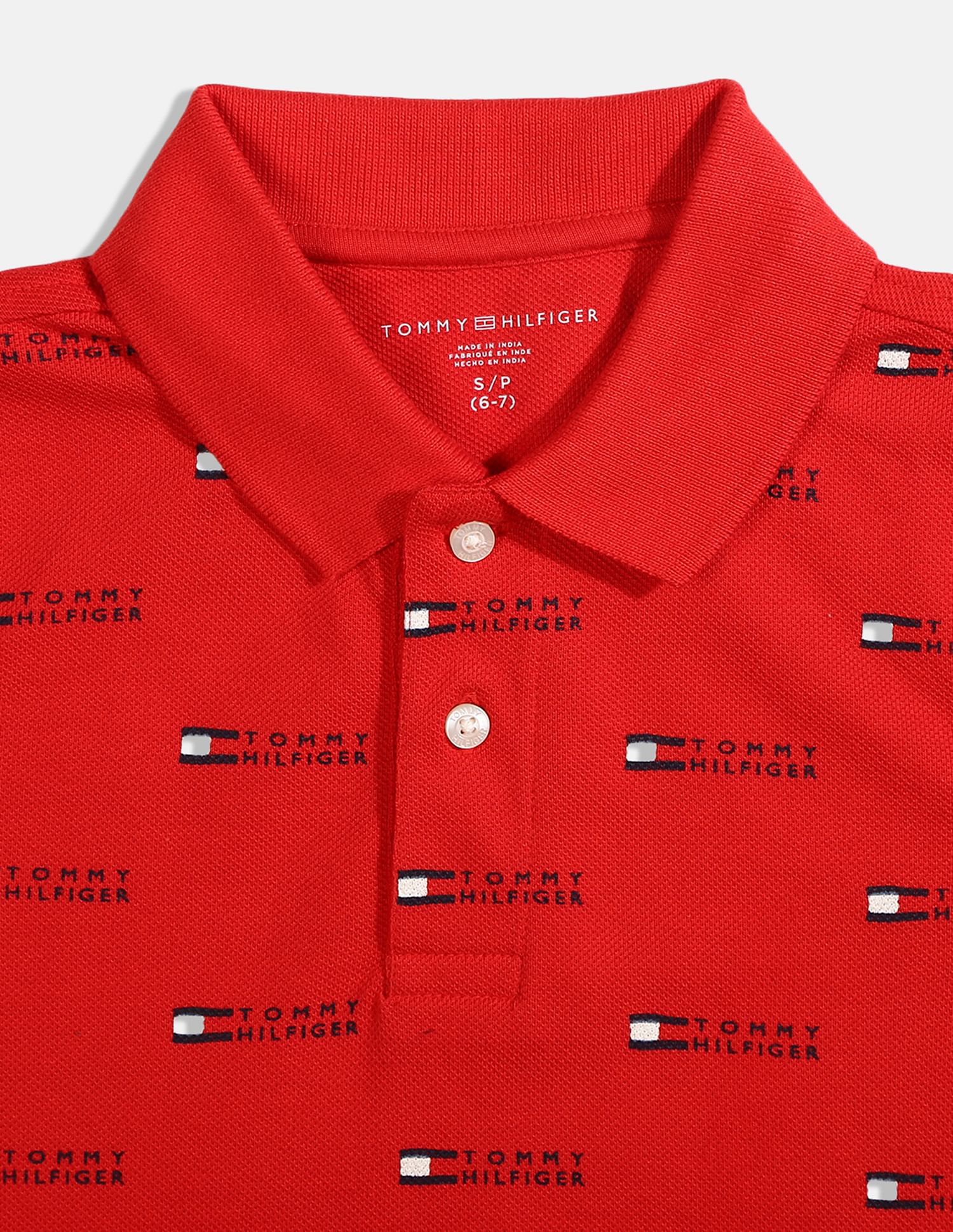 All red tommy hilfiger shirt new arrivals