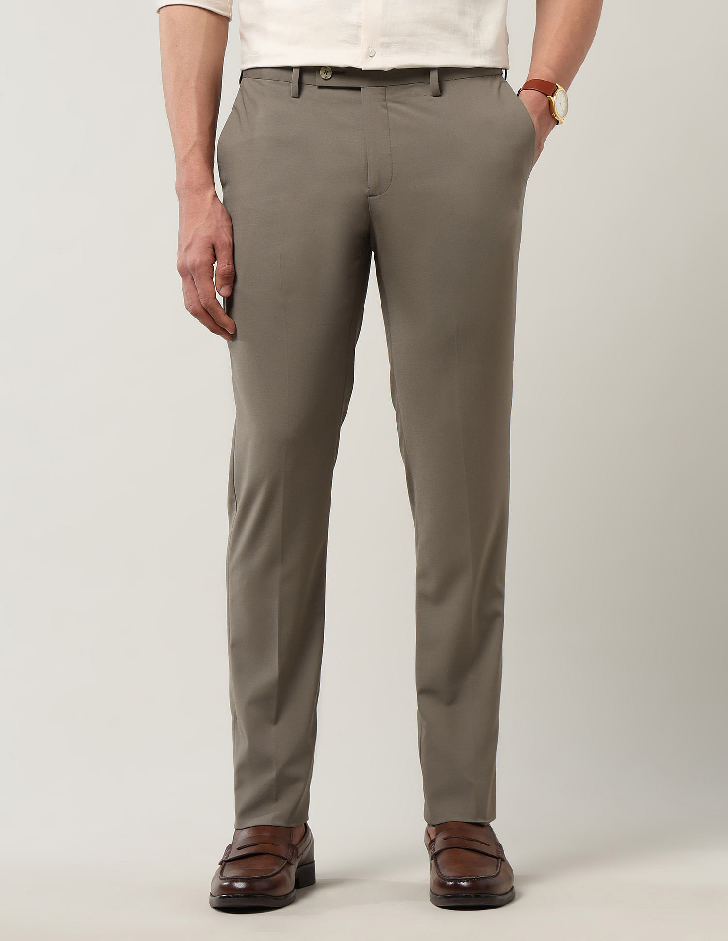 Arrow Mid Rise Regular Fit Trouser