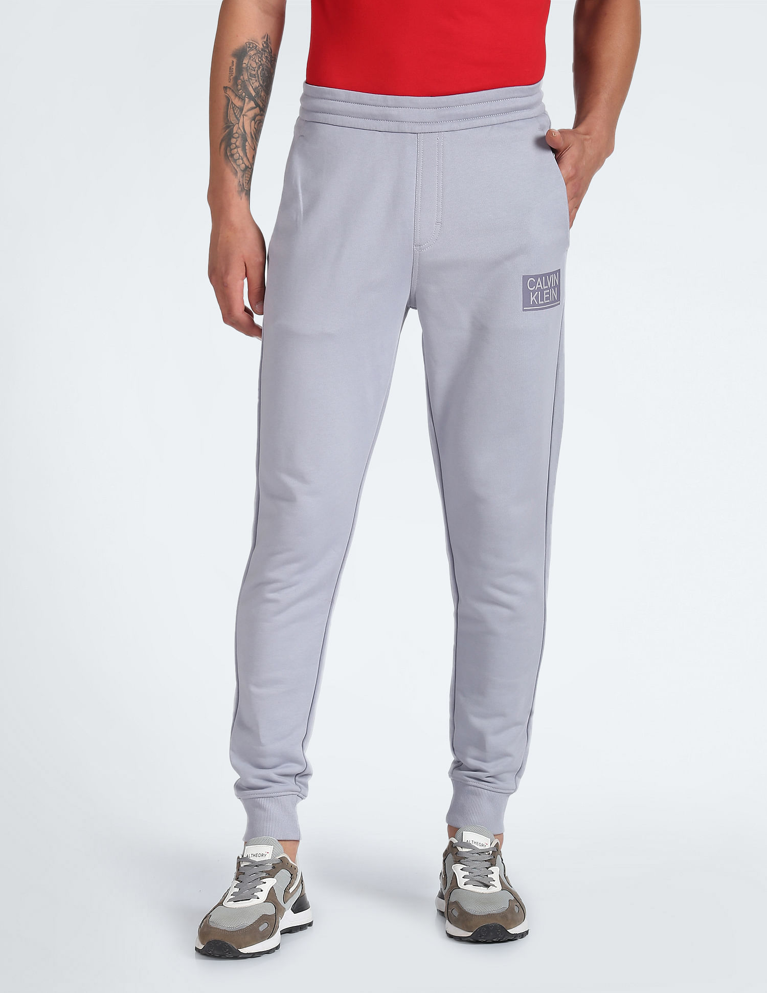 Calvin Klein Mid Rise Transitional Cotton Joggers
