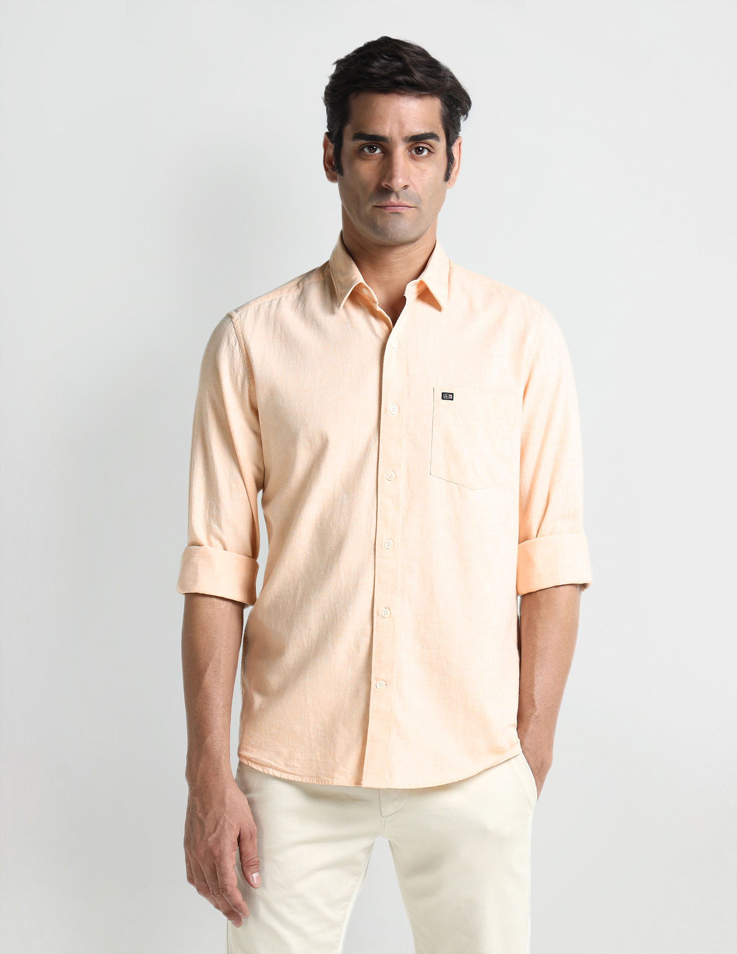 Arrow Sport Manhattan Slim Fit Cotton Shirt