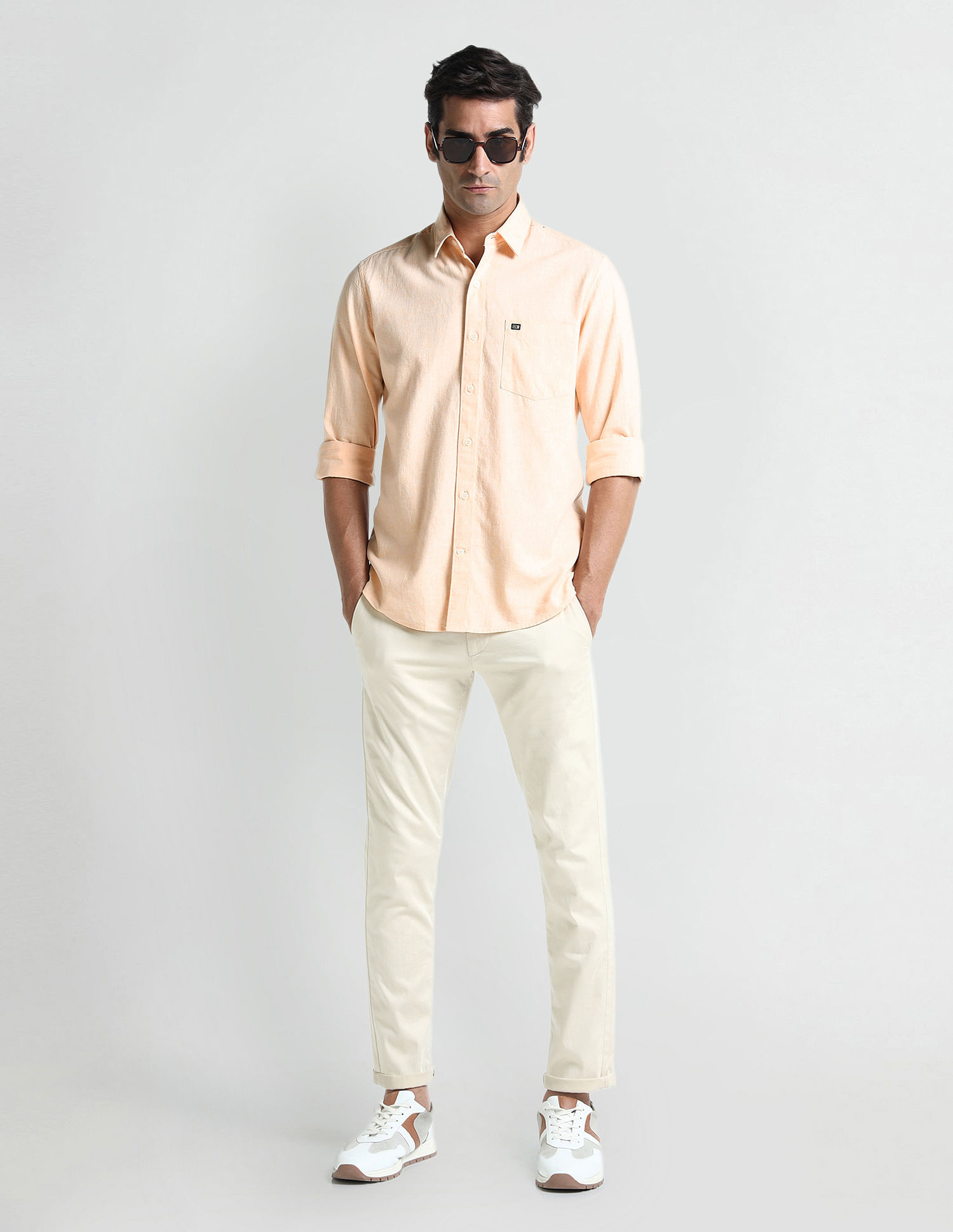 Arrow Sport Manhattan Slim Fit Cotton Shirt