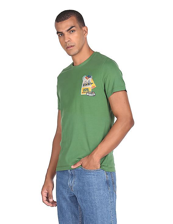 U.S. Polo Assn. Denim Co. Crew Neck Brand Print T-Shirt