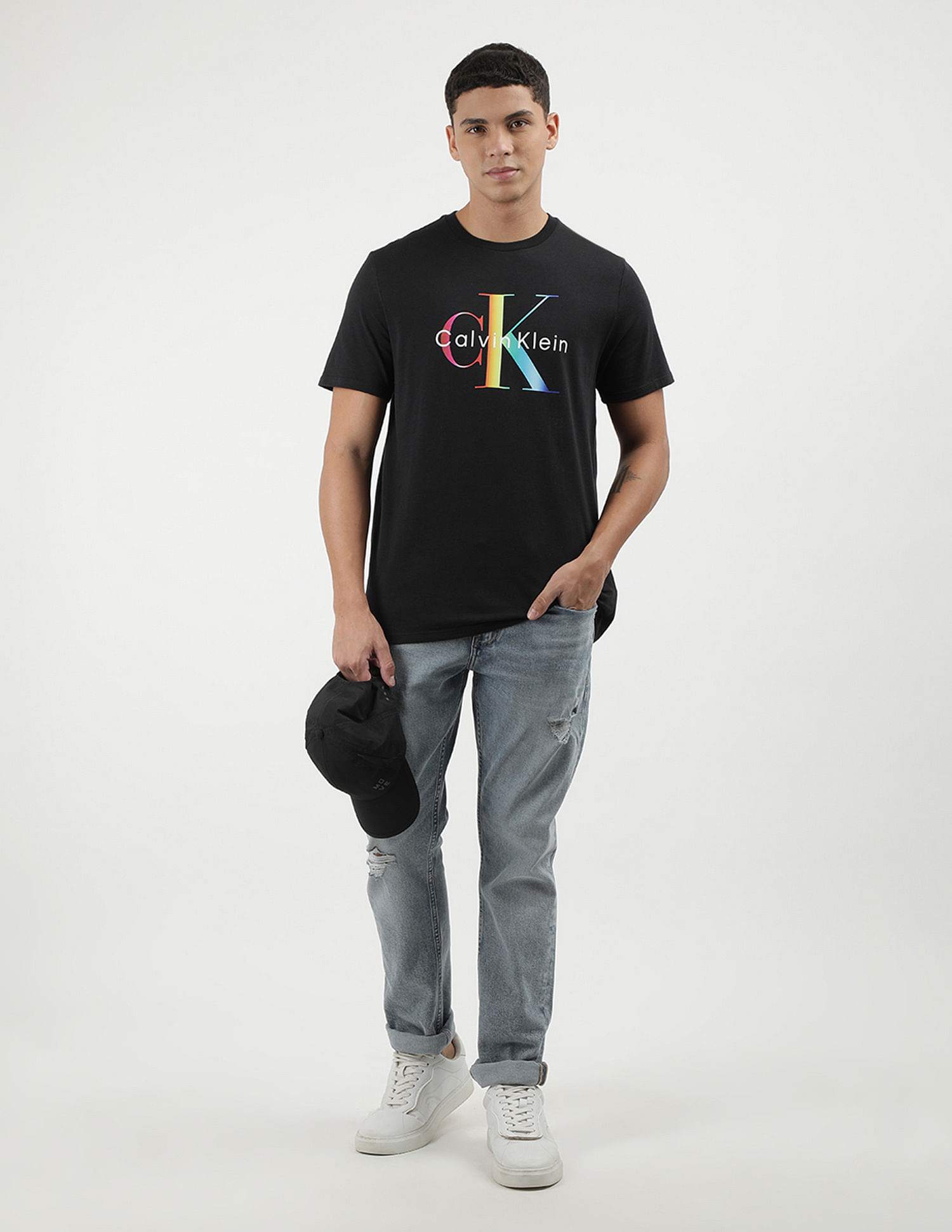 Calvin Klein Crew Neck Monogram T-Shirt