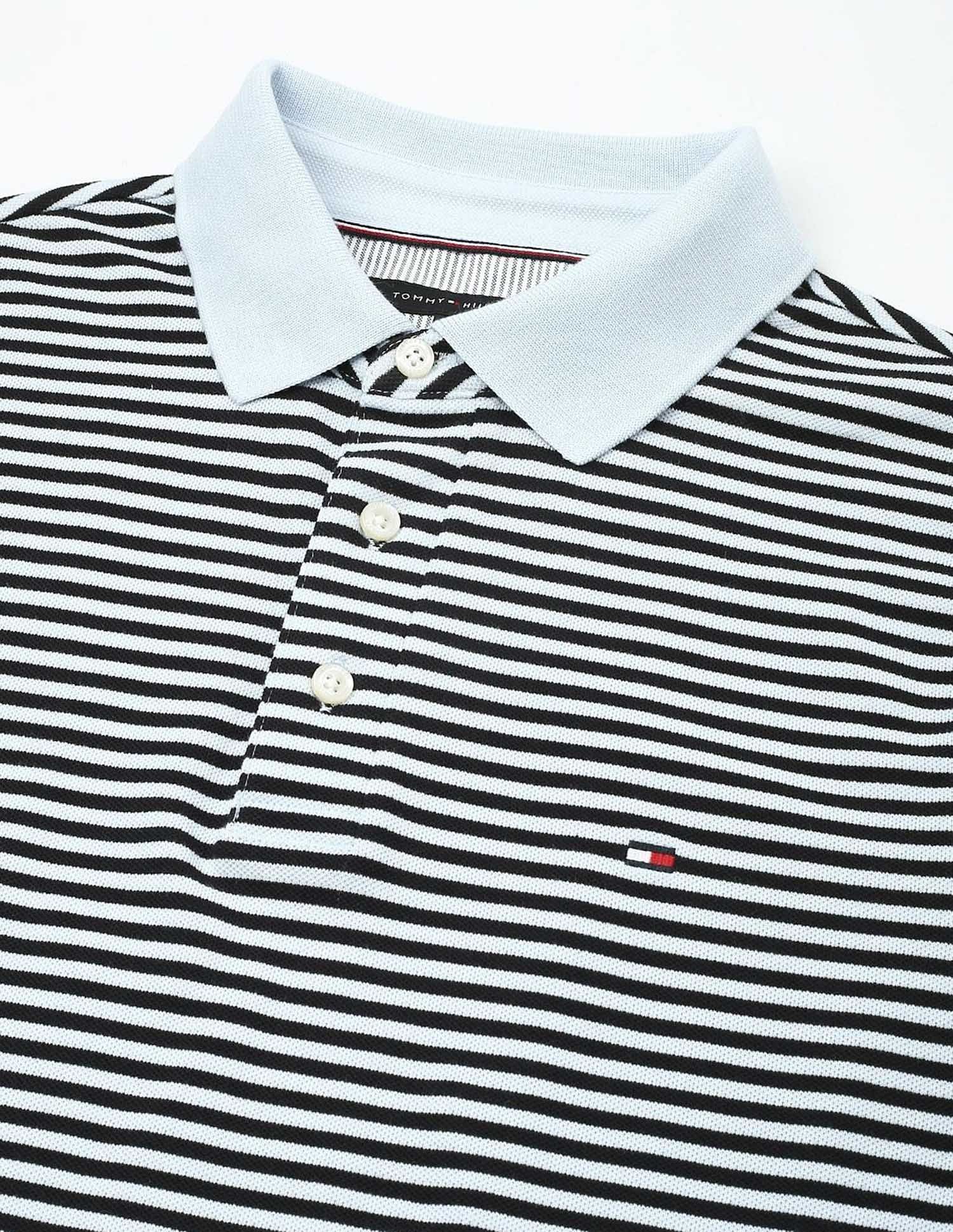 Tommy Hilfiger Striped Slim-Fit Cotton T-Shirt