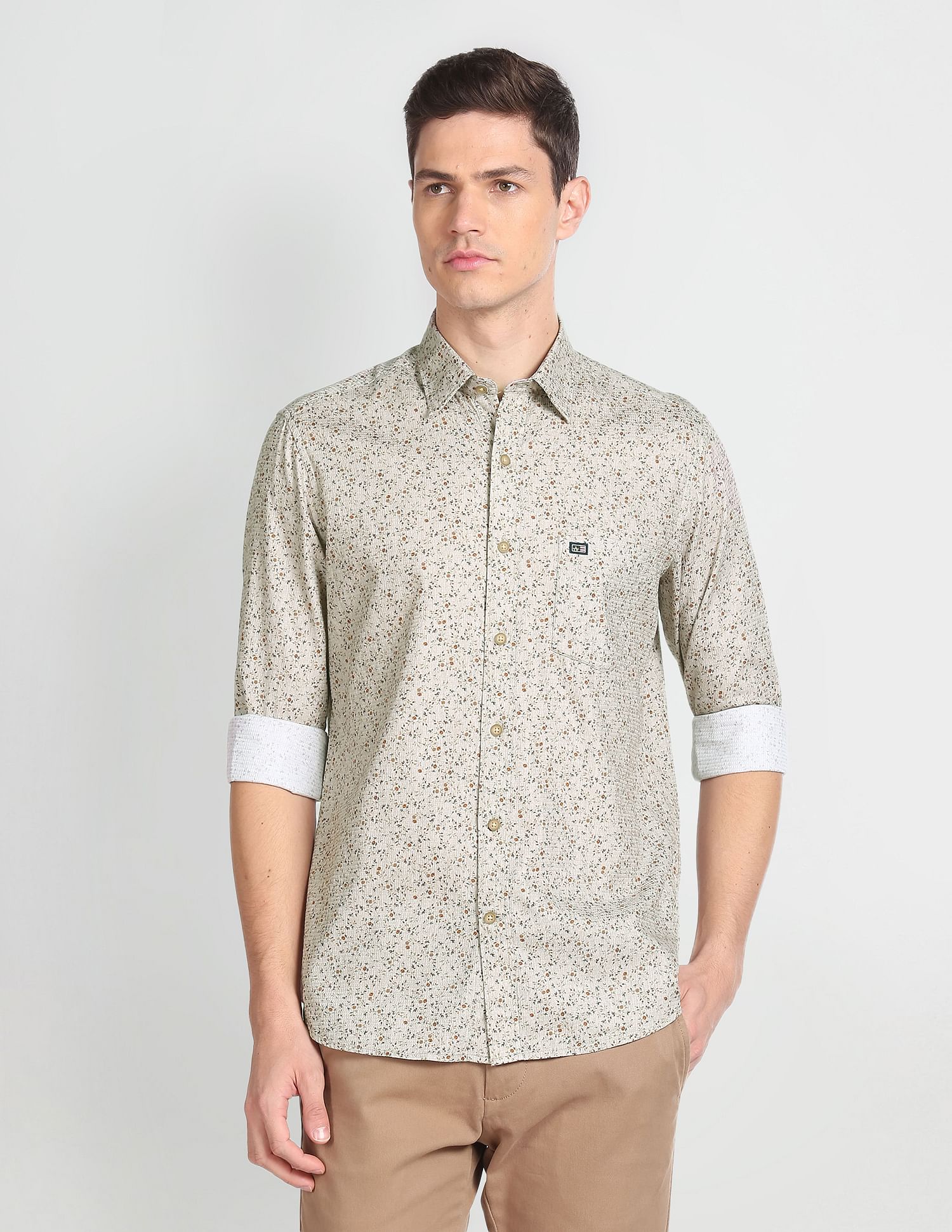 Arrow Sports Manhattan Slim Fit Floral Shirt