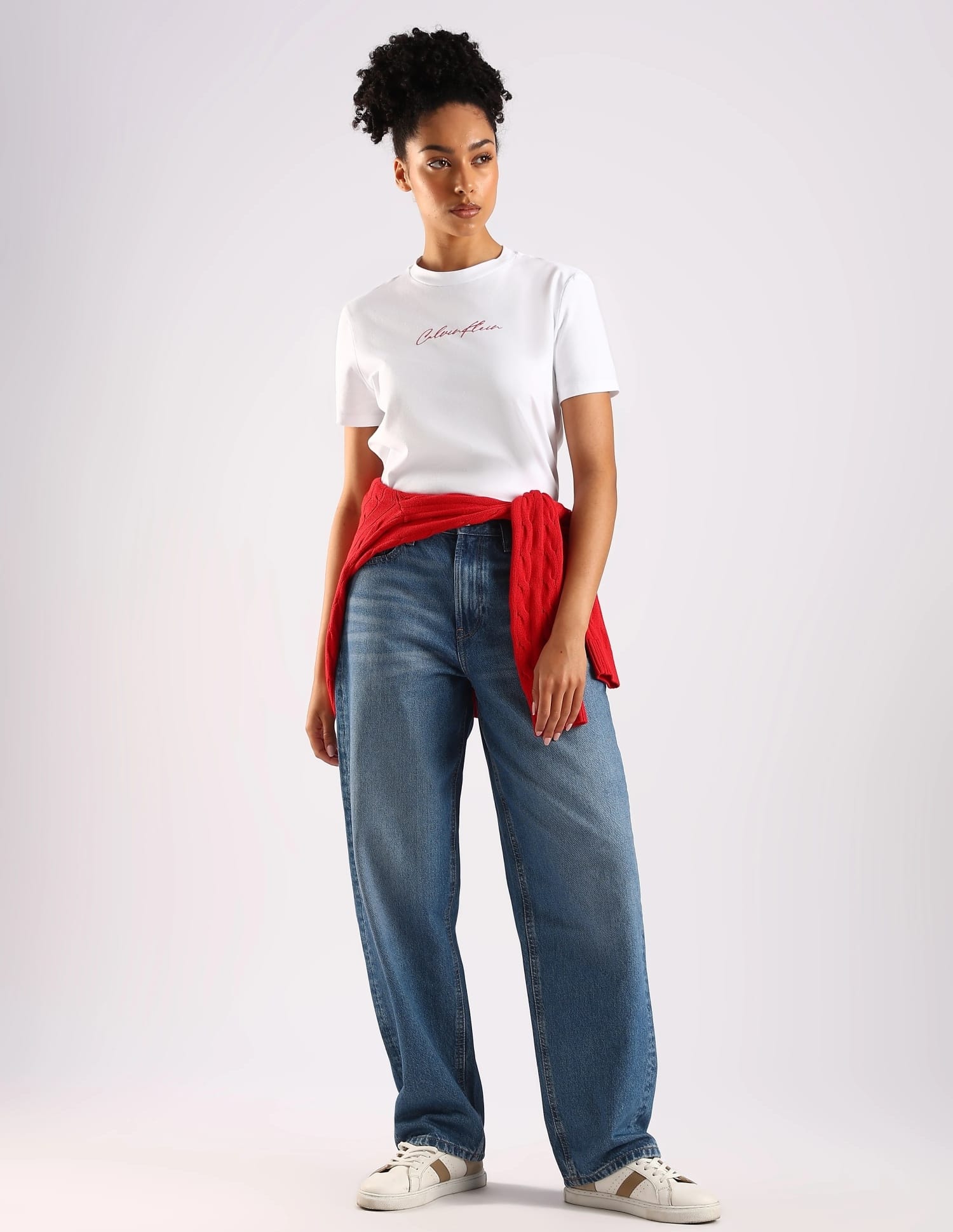 Buy Calvin Klein Jeans Logo Slim Fit Cotton T-Shirt - NNNOW.com