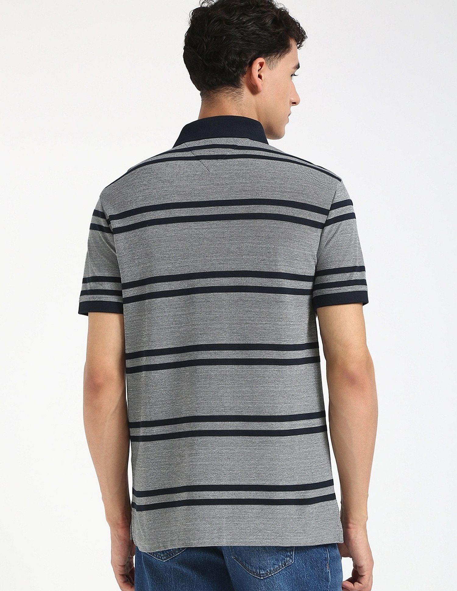 Tommy Hilfiger Striped Regular-Fit Cotton Polo Shirt