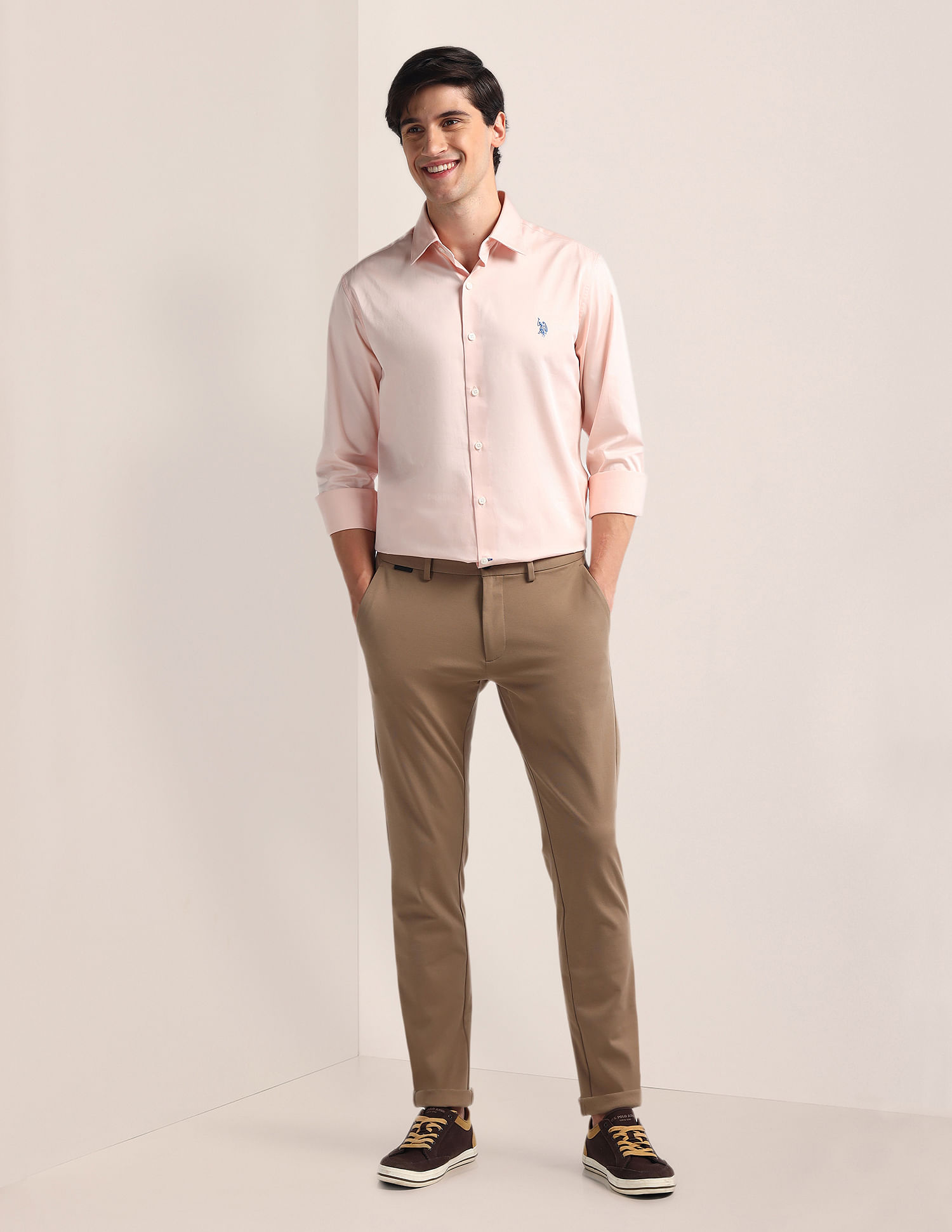 U.S. Polo Assn. Tailored Fit Pure Cotton Shirt