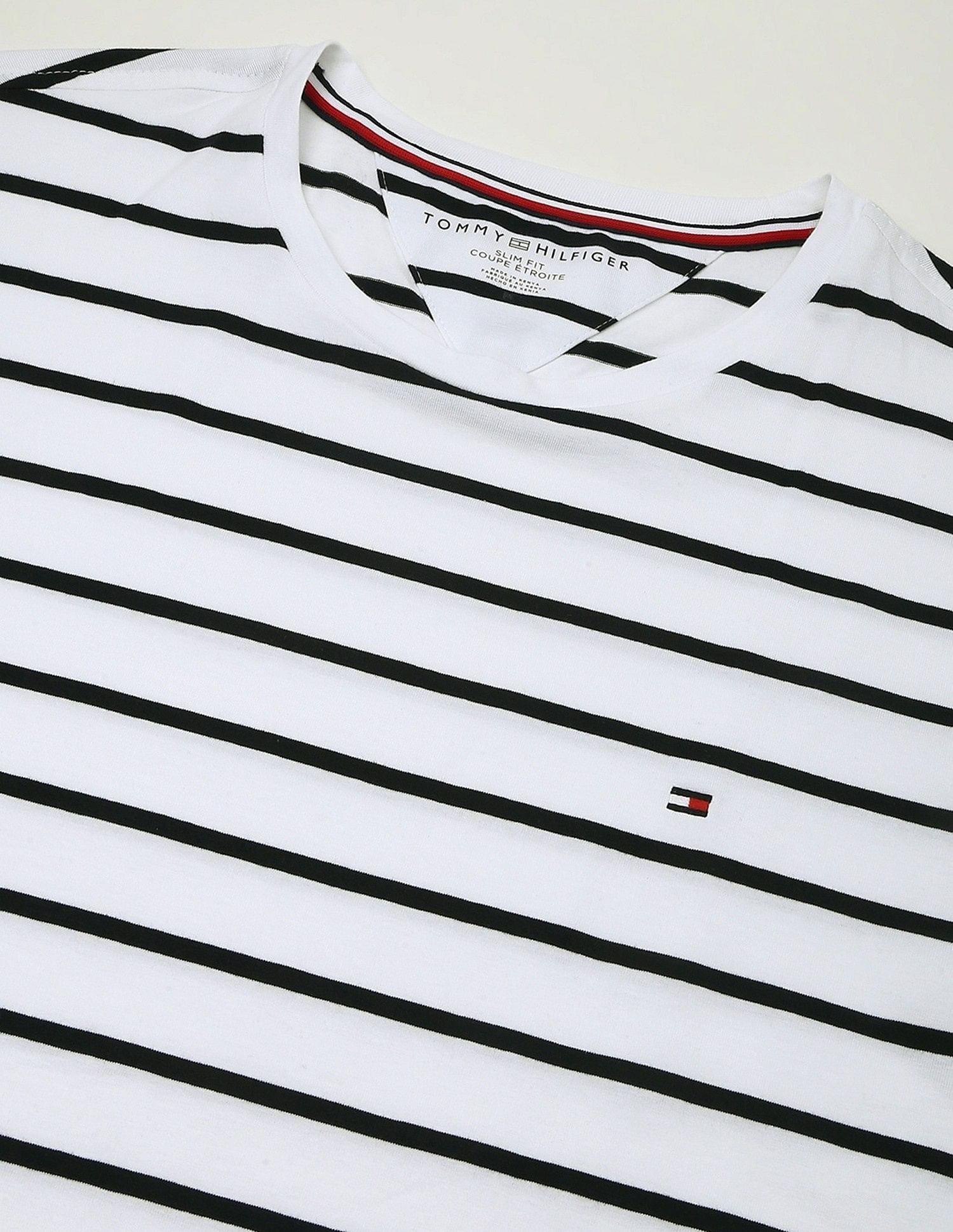 Tommy Hilfiger Striped Regular-Fit Cotton T-Shirt