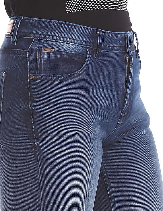 Flying Machine Women Skinny Fit Whiskered Jeans