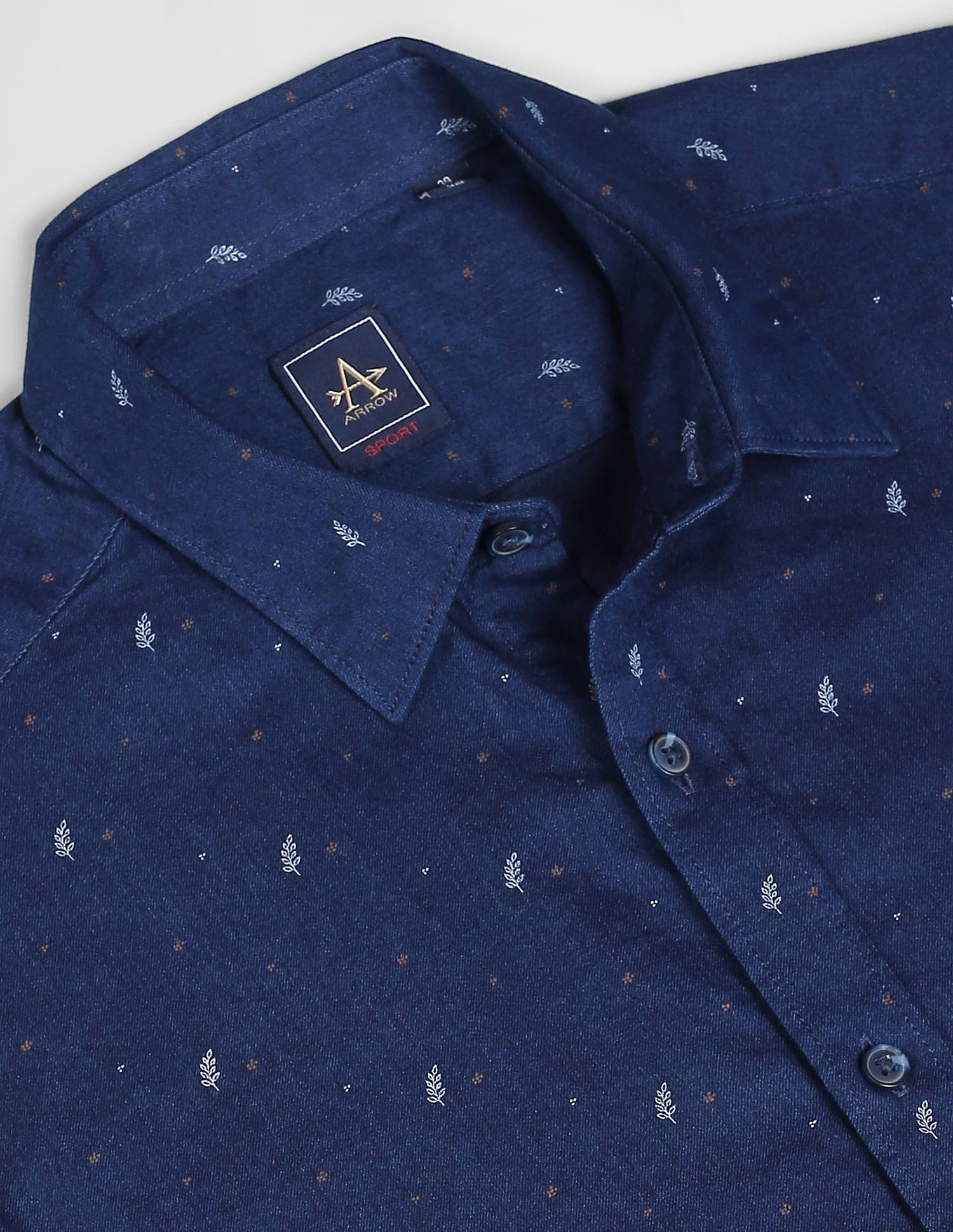 Arrow Sports Pure Cotton Floral Print Casual Shirt