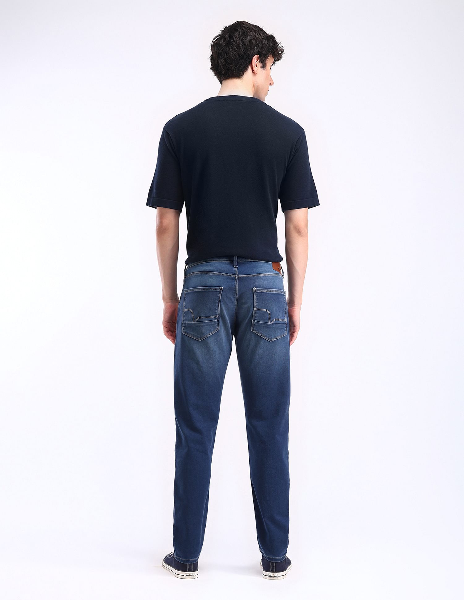 Flying Machine Slash Slim Tapered Jeans