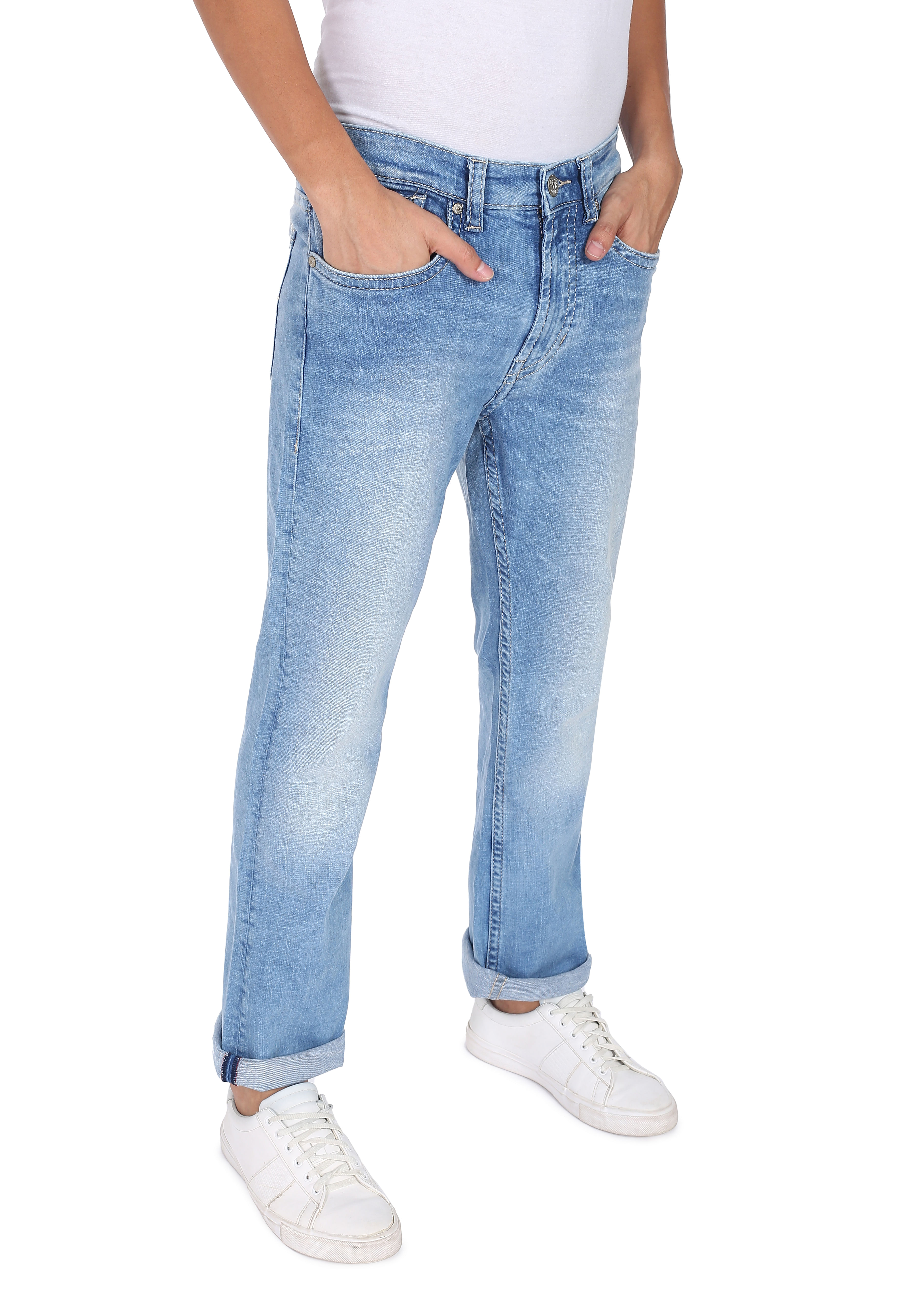 Buy Flying Machine Mid Rise Adjustable Drawcord Tie-up Jeans - NNNOW.com