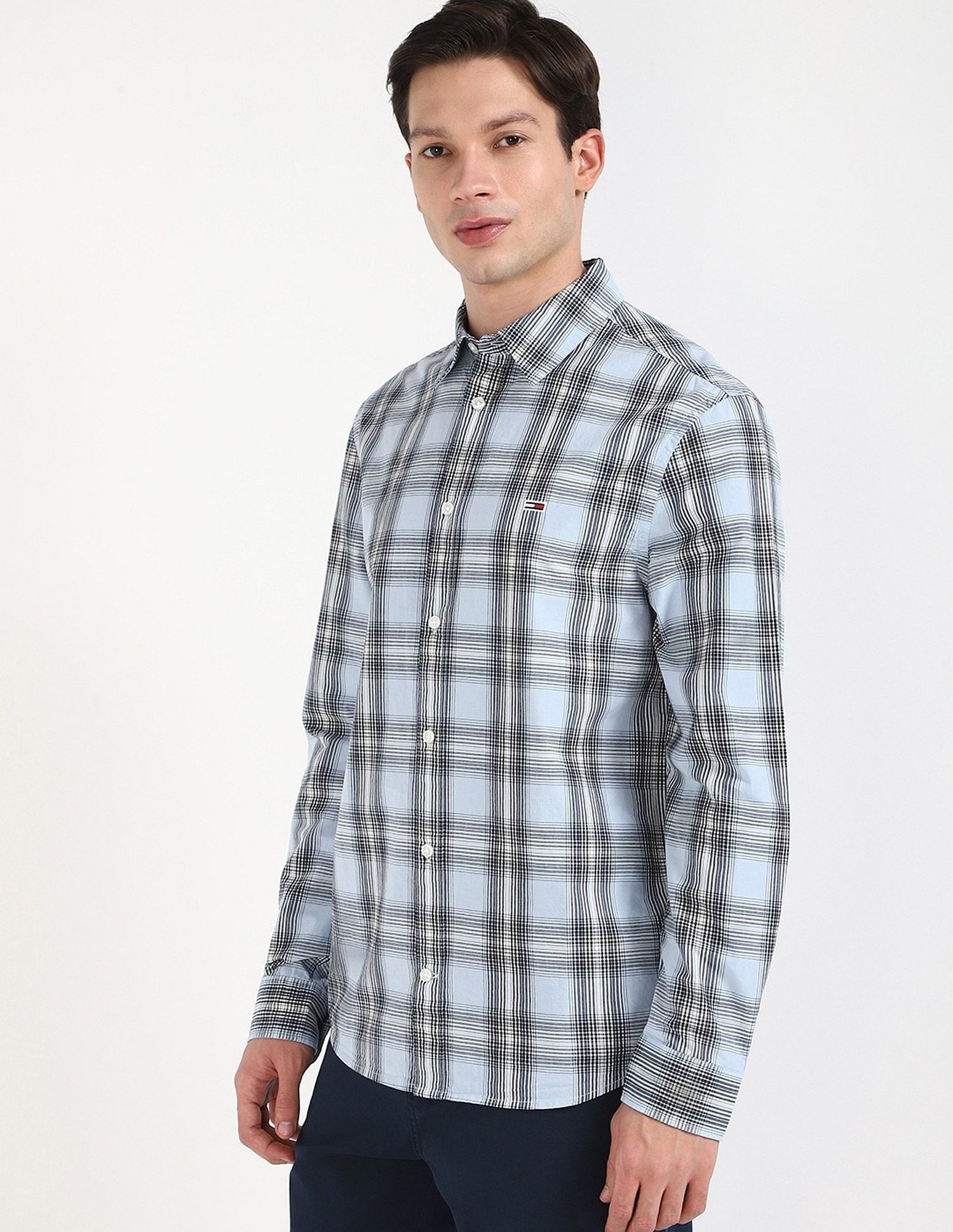 Tommy Hilfiger Checks Regular-Fit Woven Shirt