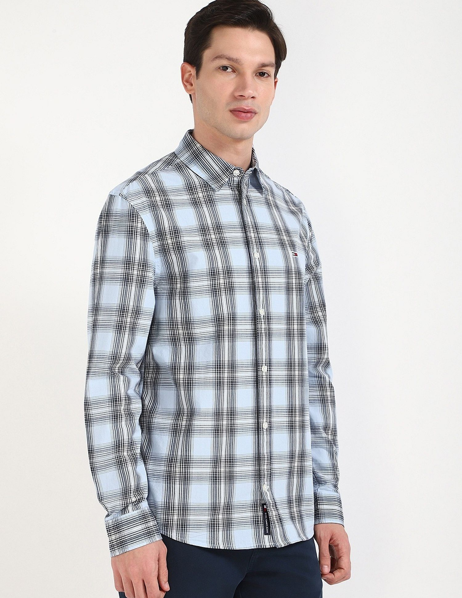 Tommy Hilfiger Checks Regular-Fit Woven Shirt