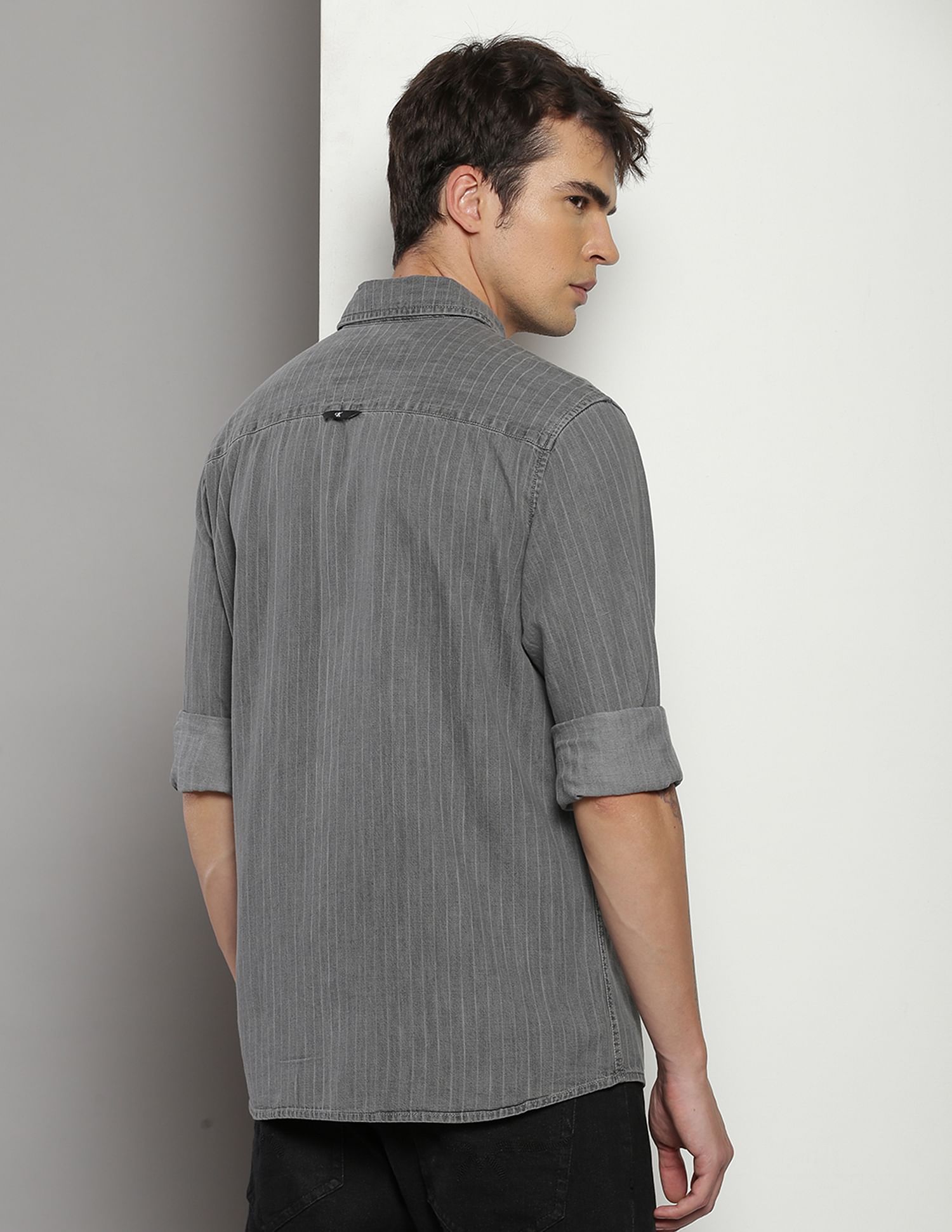 Calvin Klein Slim Fit Vertical Stripe Shirt