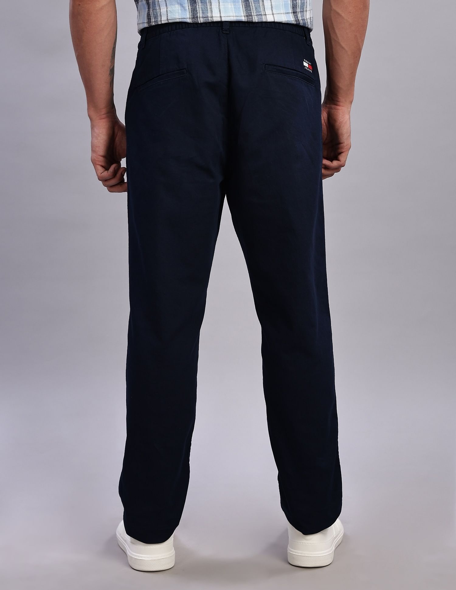 Tommy Hilfiger Mens Navy Solid Pant