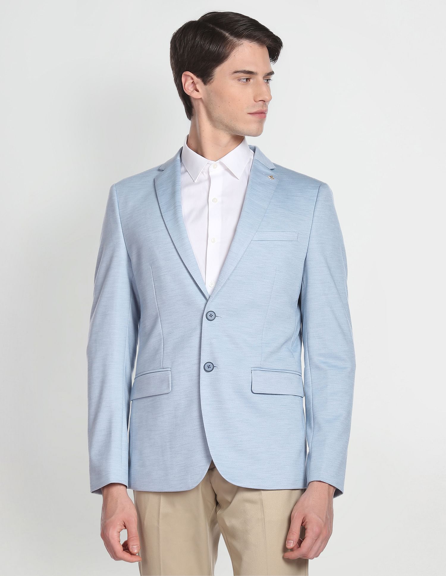 Arrow Zero Calorie Slim Fit Heathered Blazer