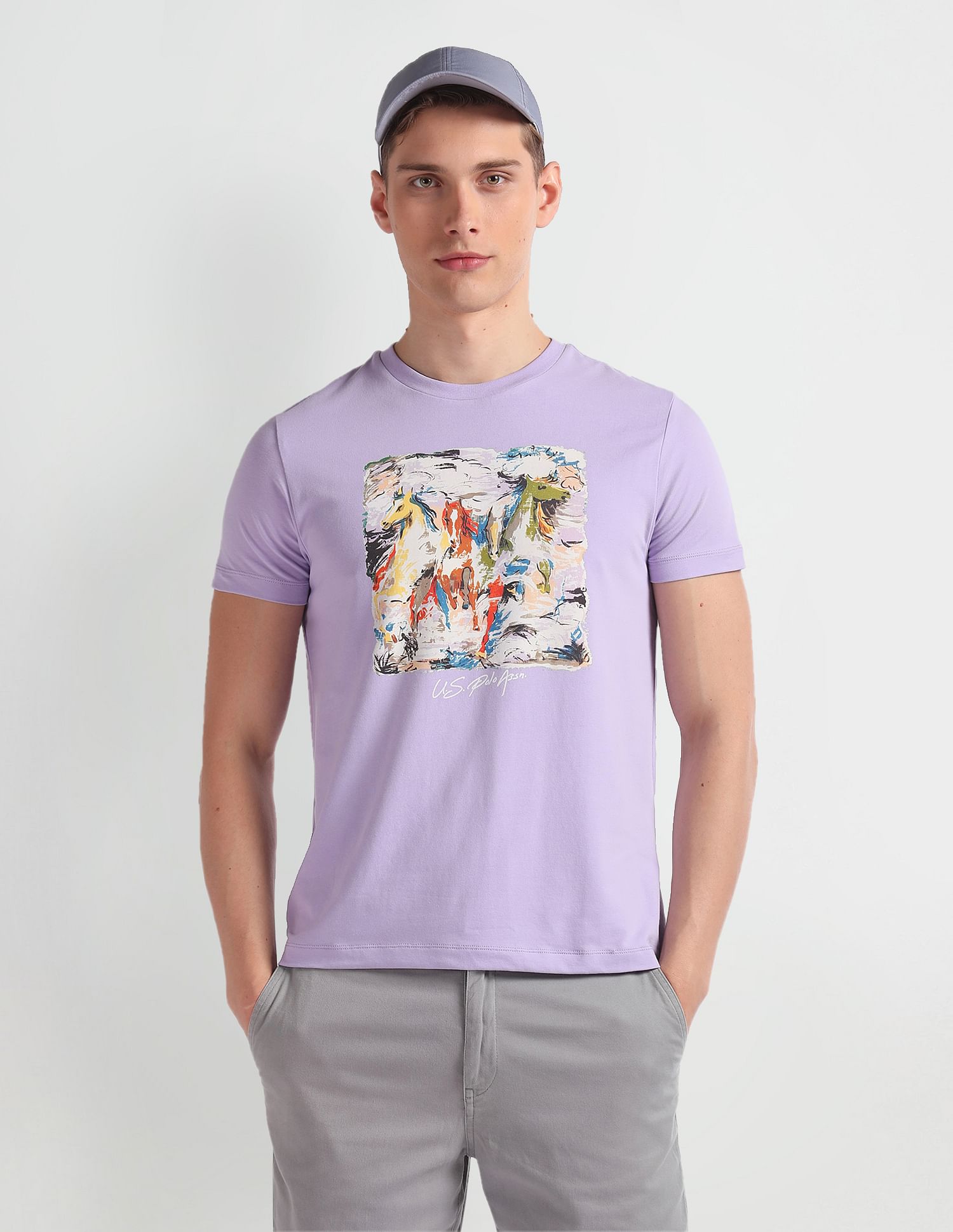 U.S. Polo Assn. Denim Co. Graphic Print Cotton T-Shirt