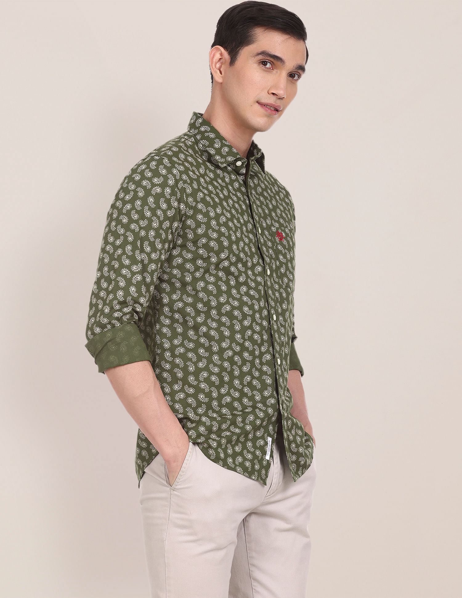 U.S. Polo Assn. Paisley Print Cotton Regular Fit Casual Shirt