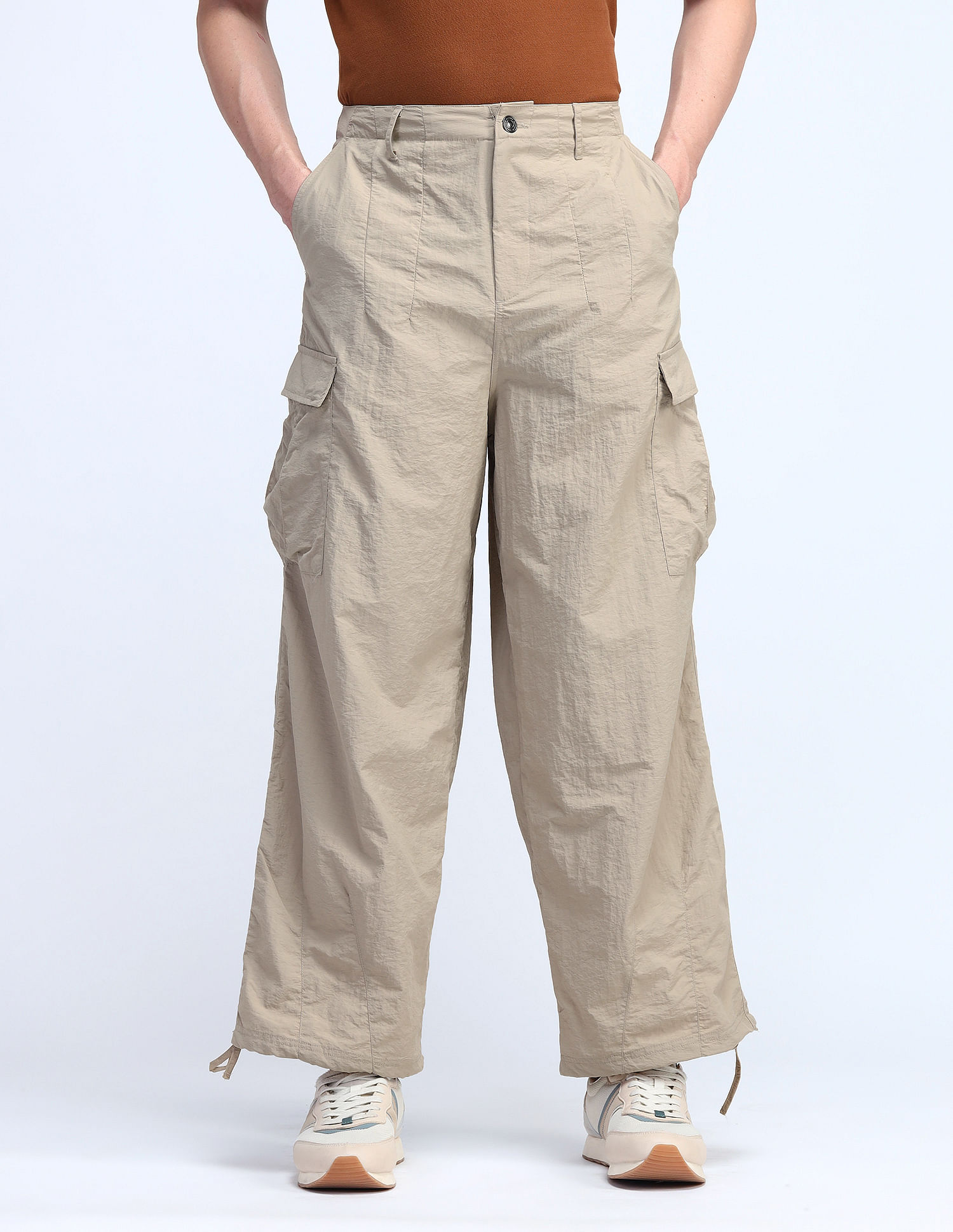 Flying Machine Cobain Loose Fit Mid Rise Cargos