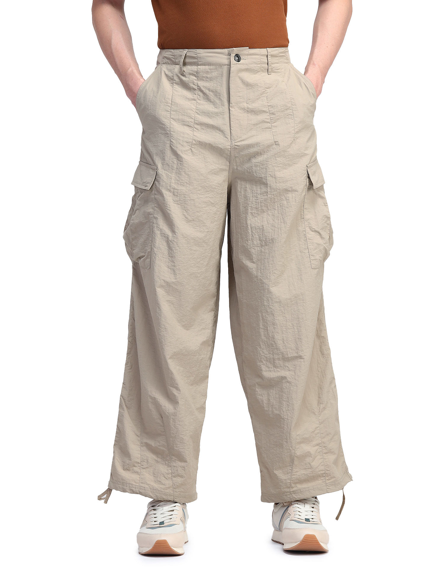 Flying Machine Cobain Loose Fit Mid Rise Cargos