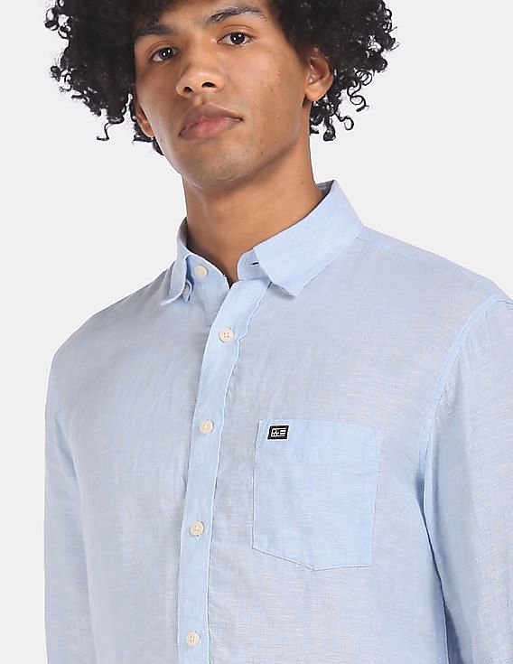 Men´s outdoor shirts short sleeve ENHAS blue for only 40.9