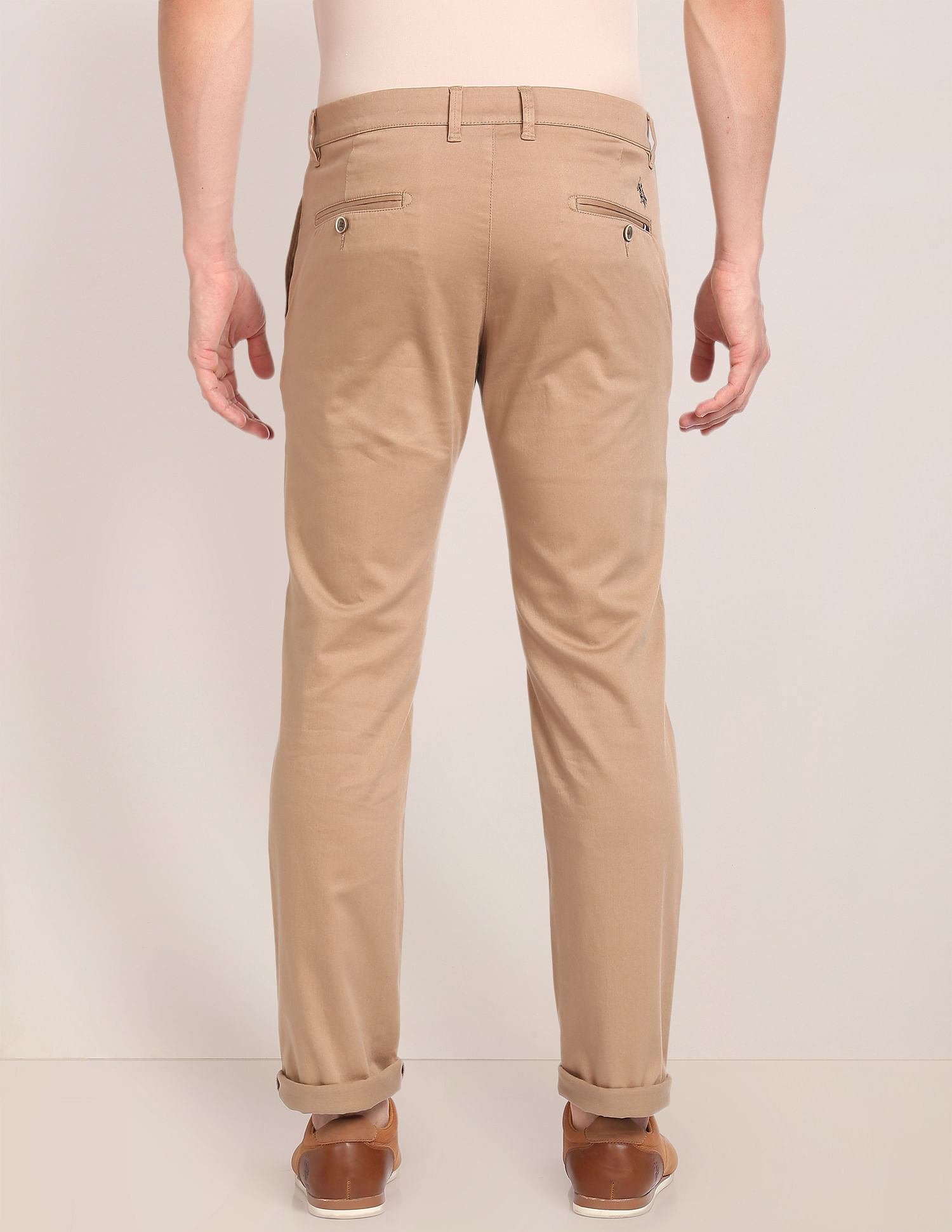 【COLOR iN ID】Denver cotton pants Buy U.S. Polo Assn. Solid Denver Slim Fit Casual Trousers